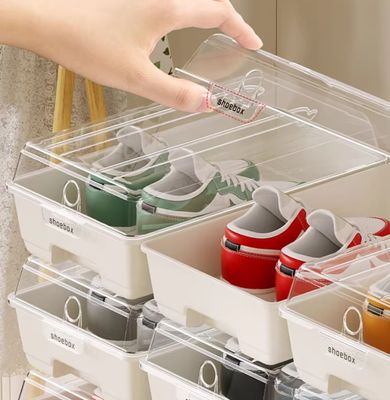 Transparent Shoe Storage Box - 4 Piece_img_2