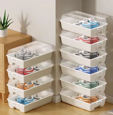 Transparent Shoe Storage Box - 4 Piece_img_5