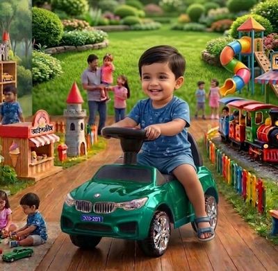 BMW প্রিমিয়াম কিডস রাইড -পুশ কার।_img_8