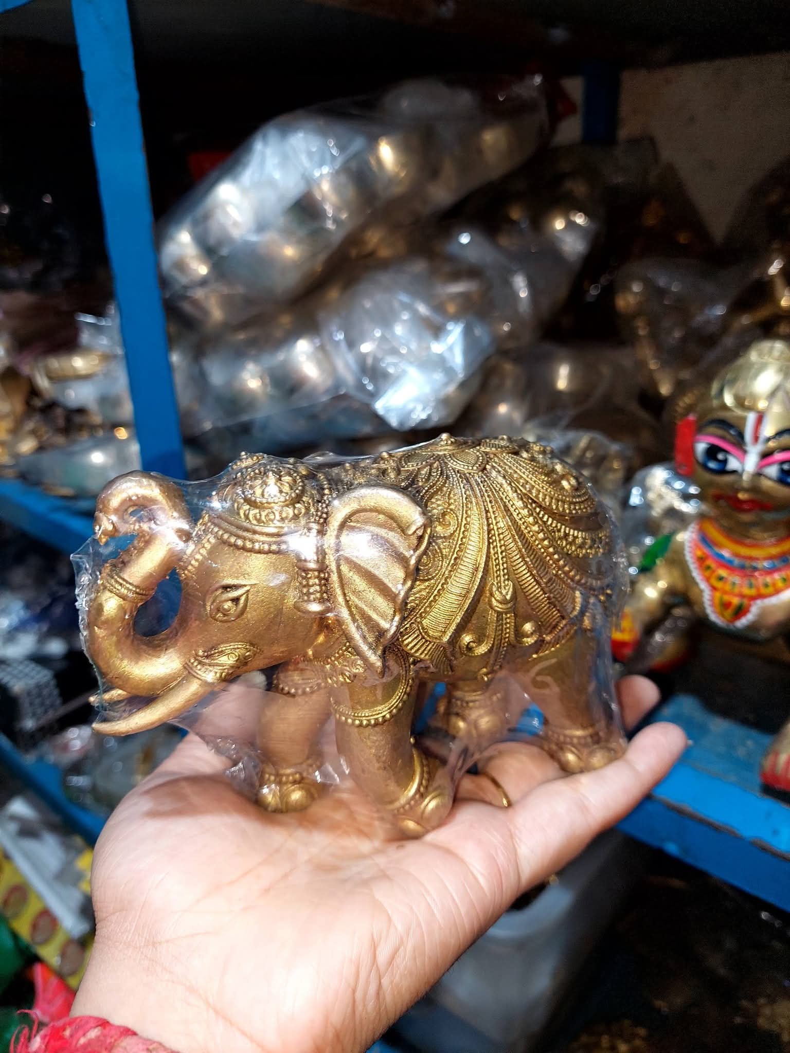 পিতলের ফেসী হাতি/ঐরাবত - Image 1