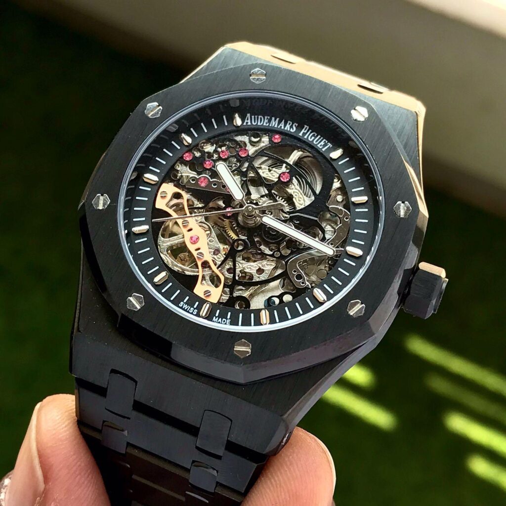 Audemars Piguet Skeleton AP Royal Oak Black Skeleton Metal_img_0