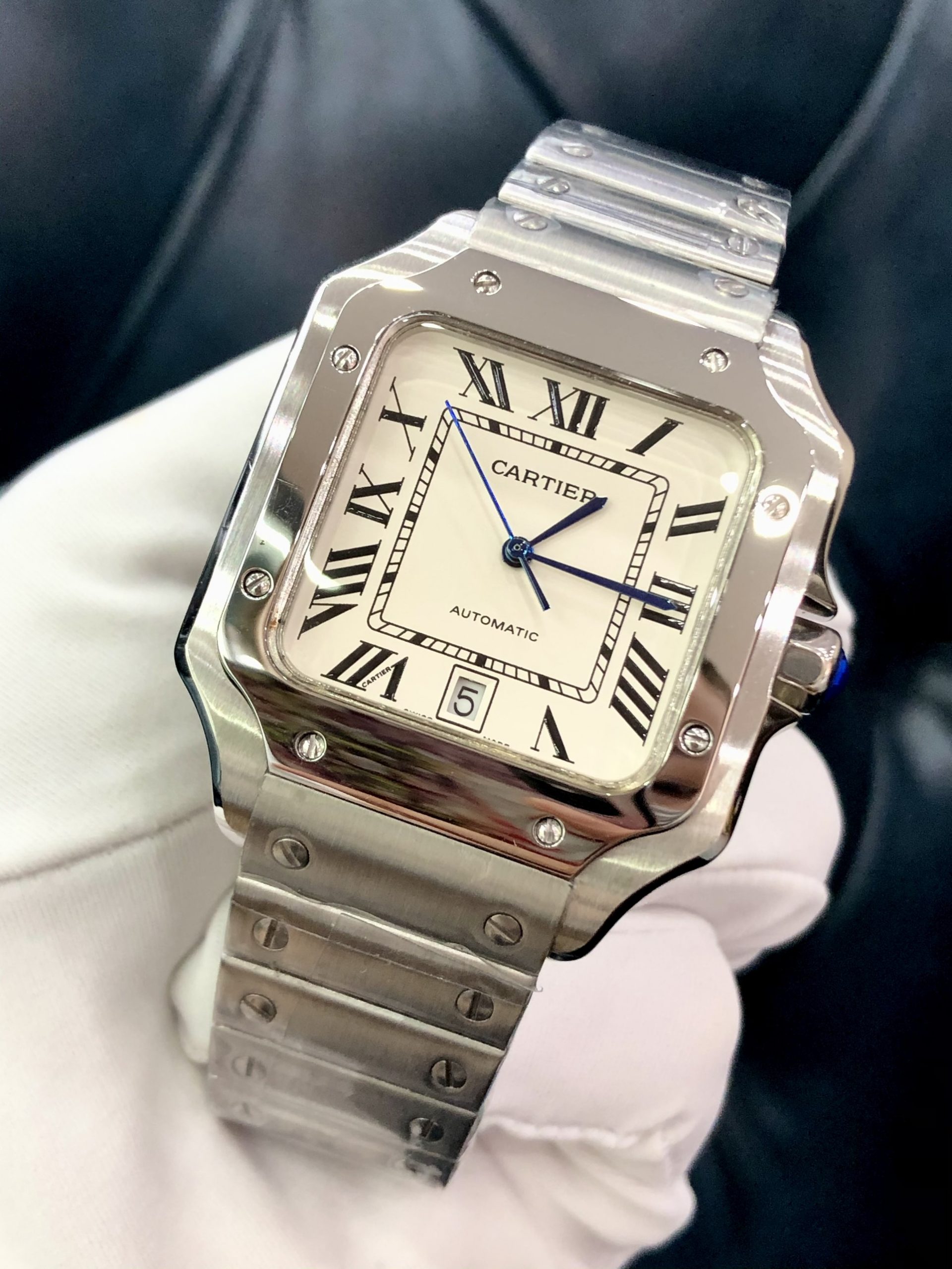 Cartier Santos Men’s Watch (White) – Mastercopy_img_1