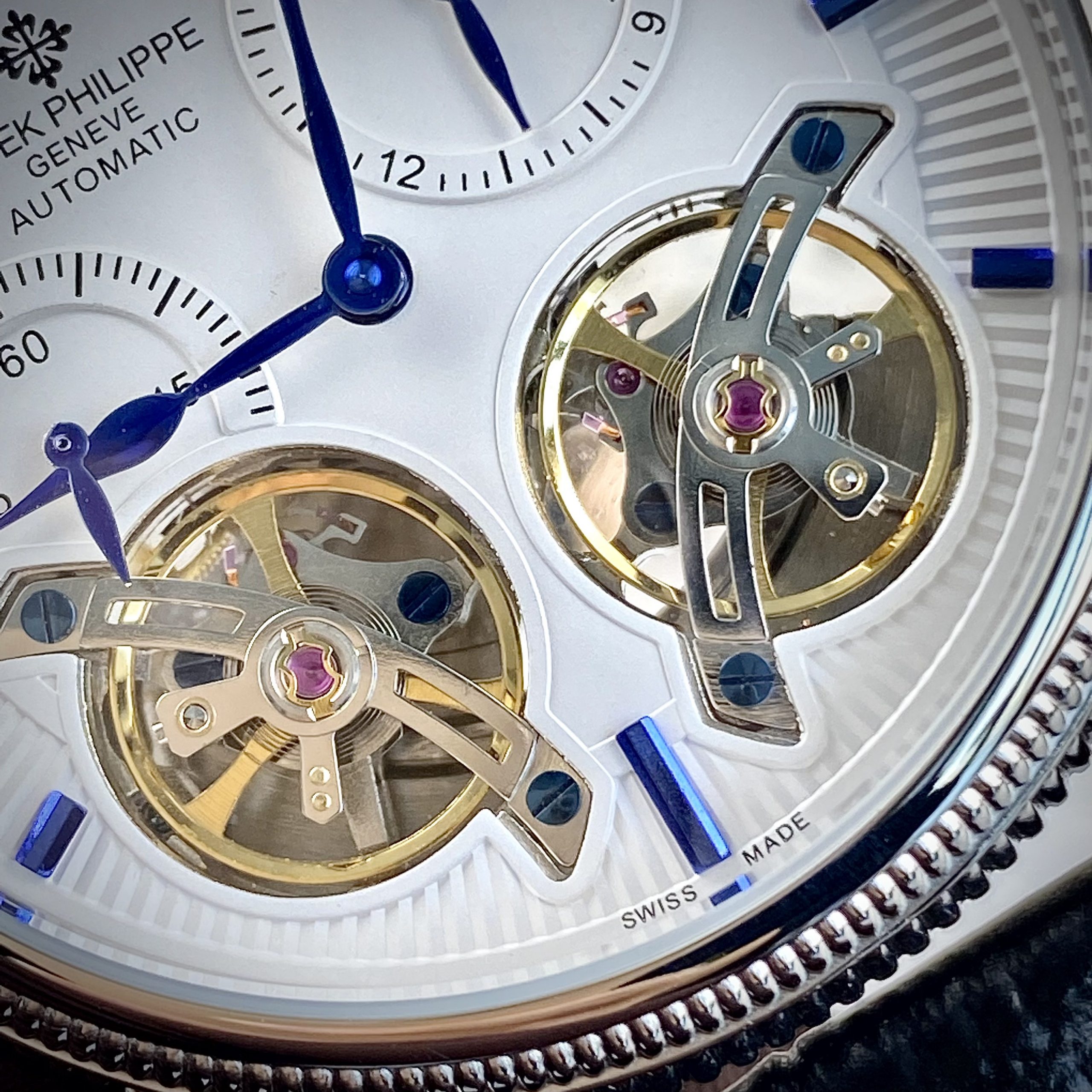 Patek Philippe Double Tourbillon 41mm White Dial – Mastercopy_img_3