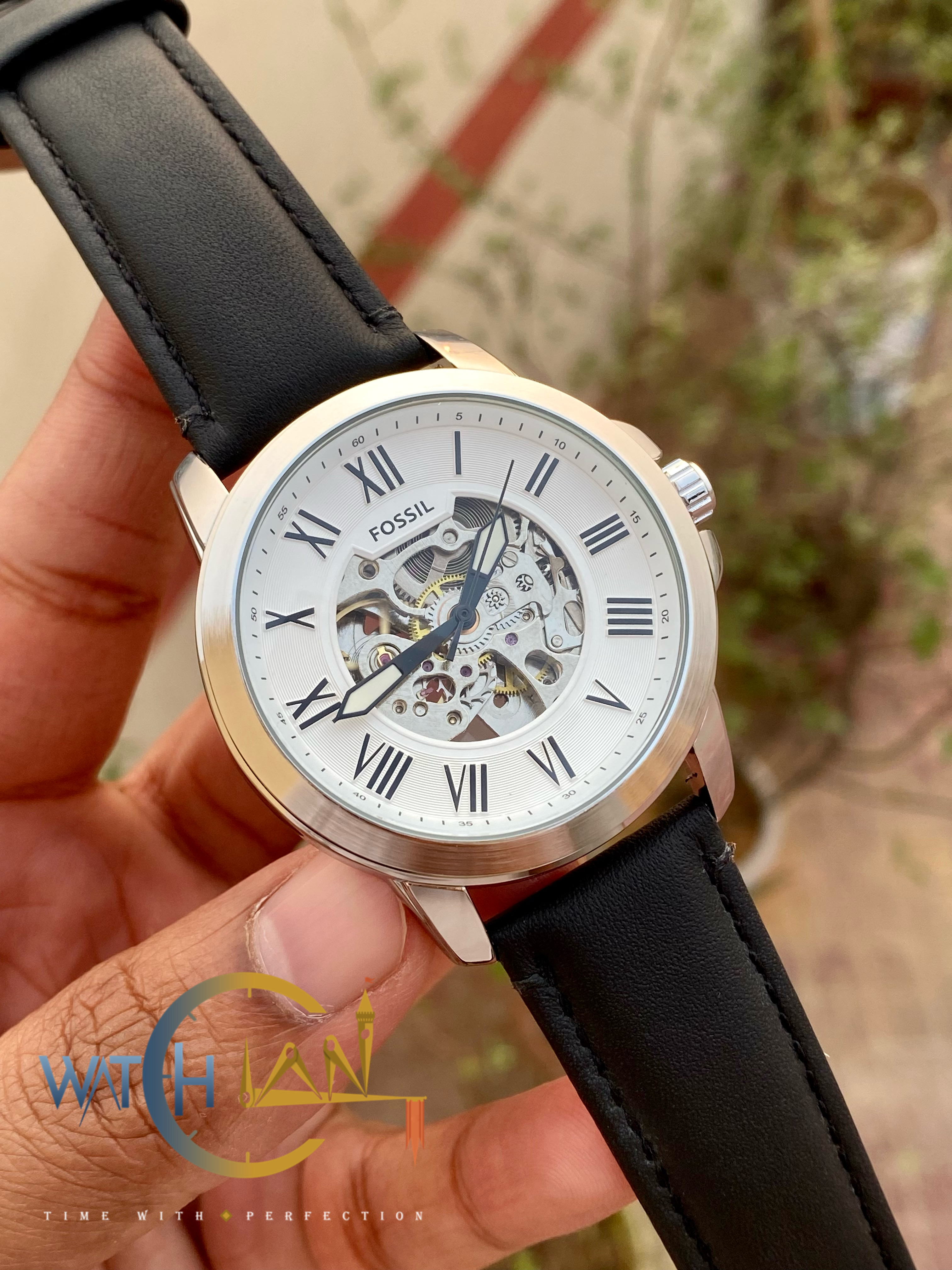 Fossil Grant Automatic Black Leather Men’s Watch_img_6