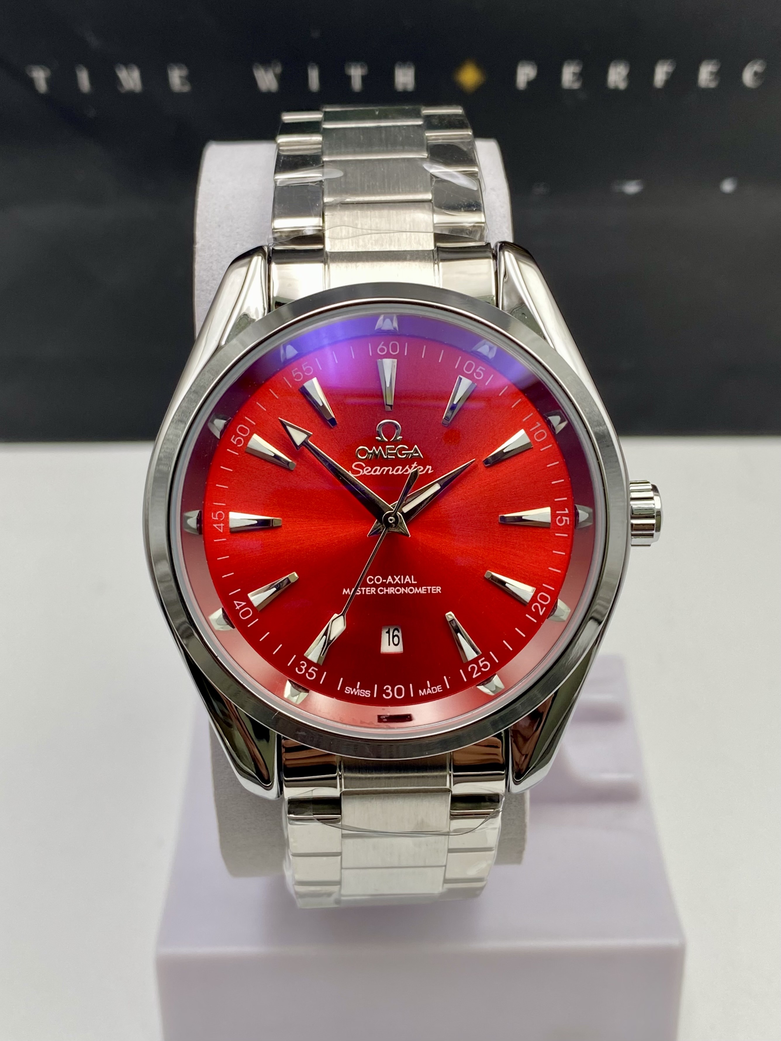Omega Seamaster Aqua Terra (Red) – Mastercopy Watch_img_0