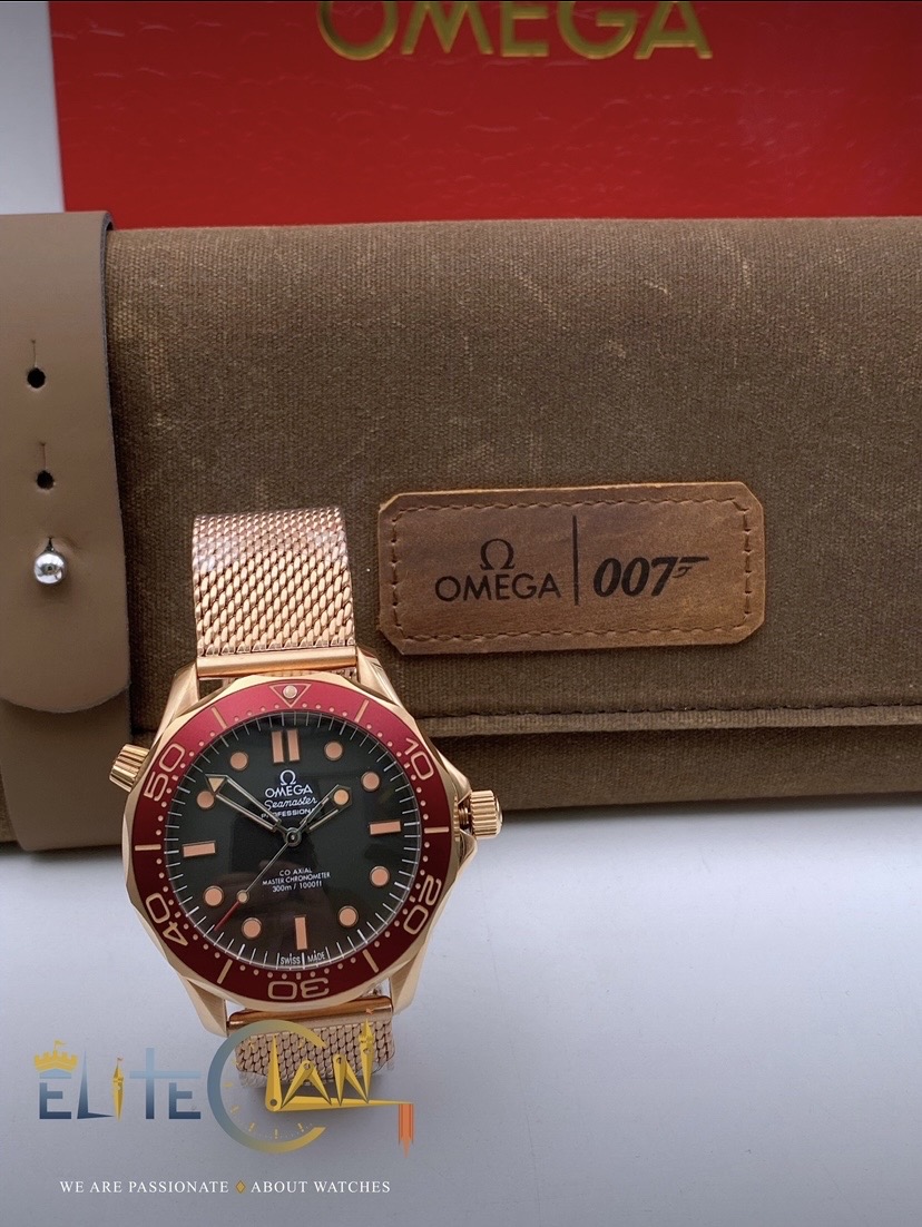Omega 007 (Rose Gold) Seamaster Automatic – AAA Grade_img_9