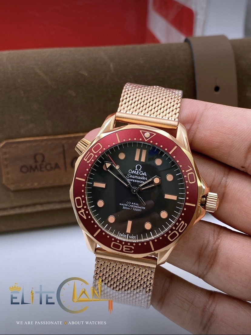 Omega 007 (Rose Gold) Seamaster Automatic – AAA Grade_img_1