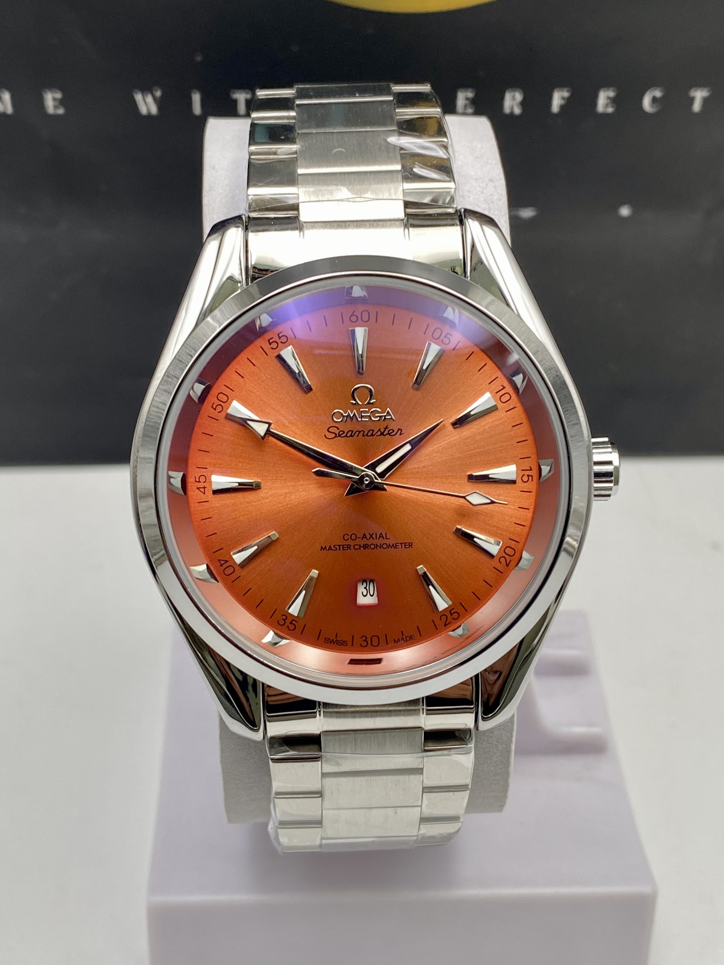 Omega Seamaster Aqua Terra (Orange) – Mastercopy Watch_img_0