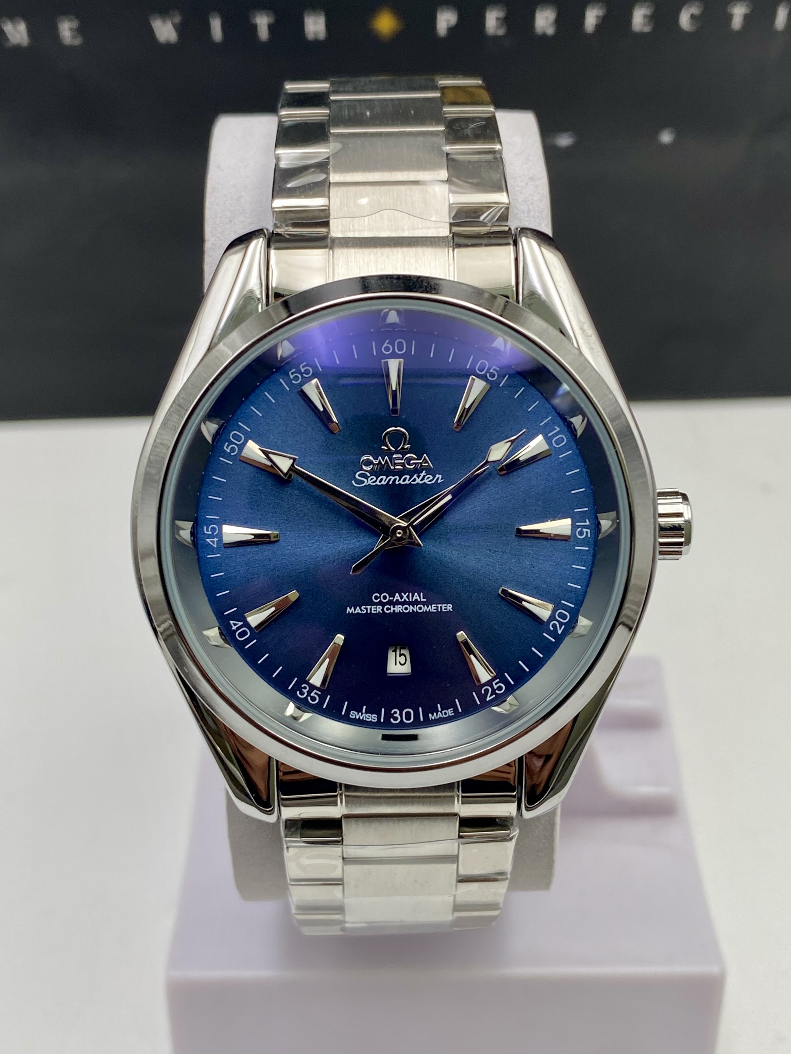 Omega Seamaster Aqua Terra (Blue) – Mastercopy Watch_img_0