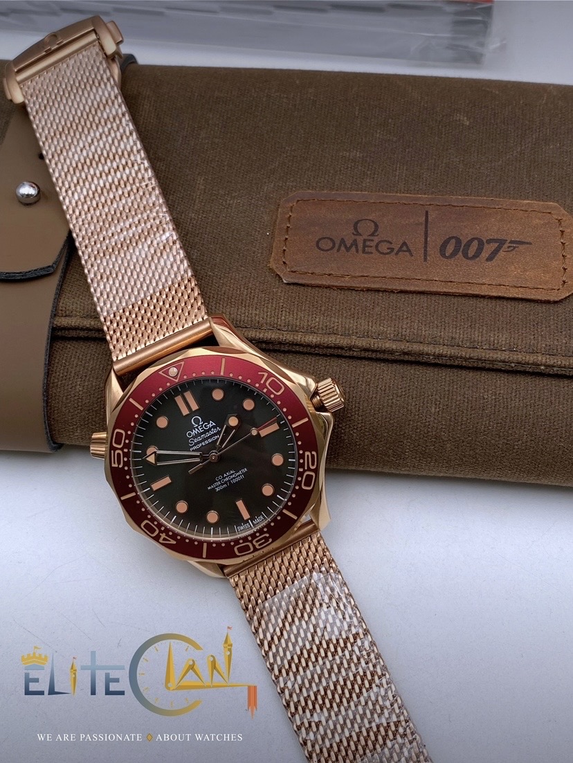 Omega 007 (Rose Gold) Seamaster Automatic – AAA Grade_img_11