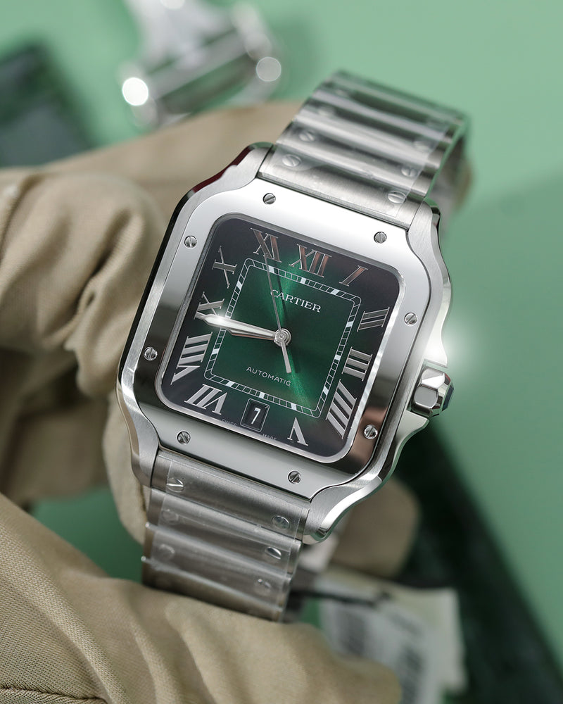Cartier Santos Men’s Watch (Green) – Mastercopy_img_0