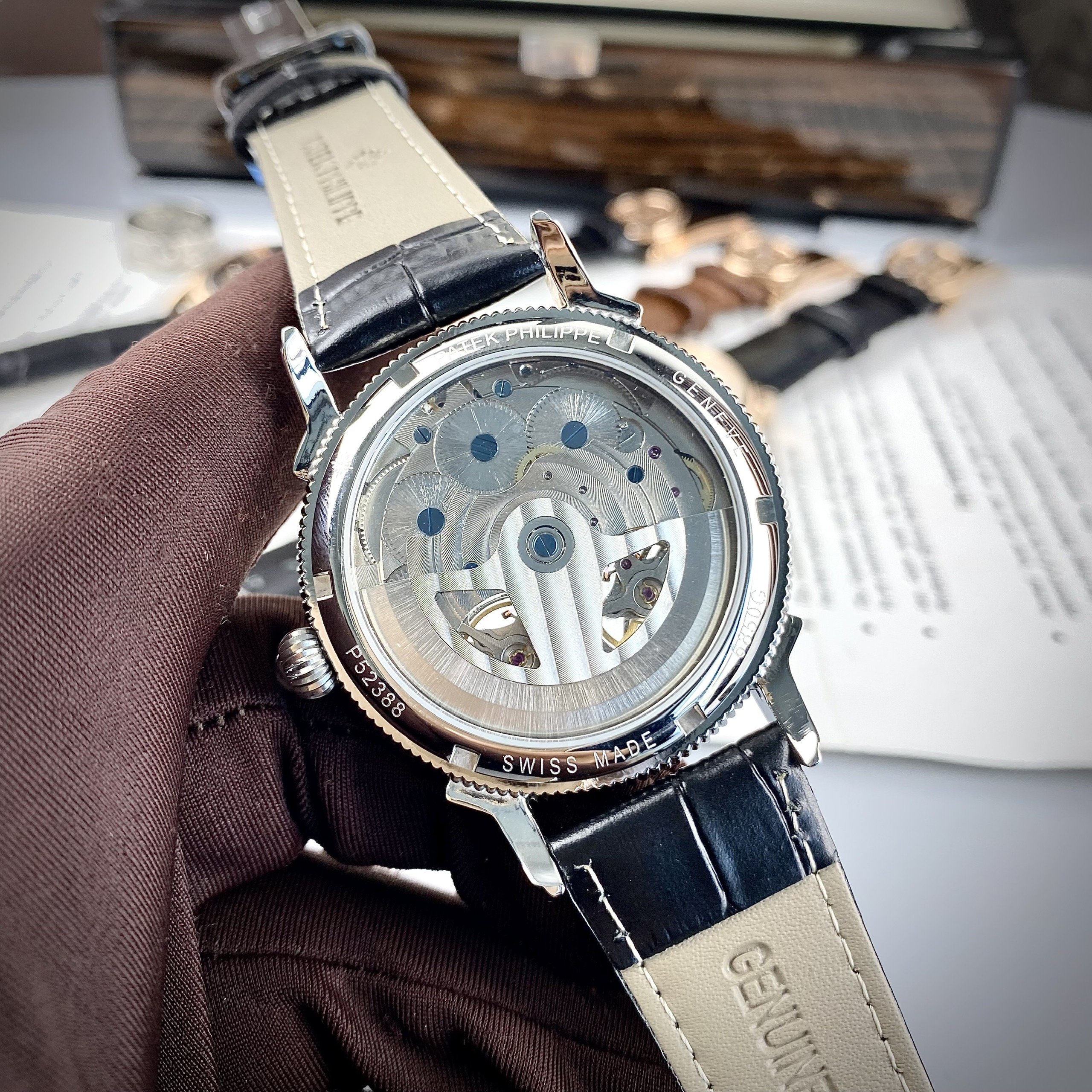 Patek Philippe Double Tourbillon 41mm White Dial – Mastercopy_img_2