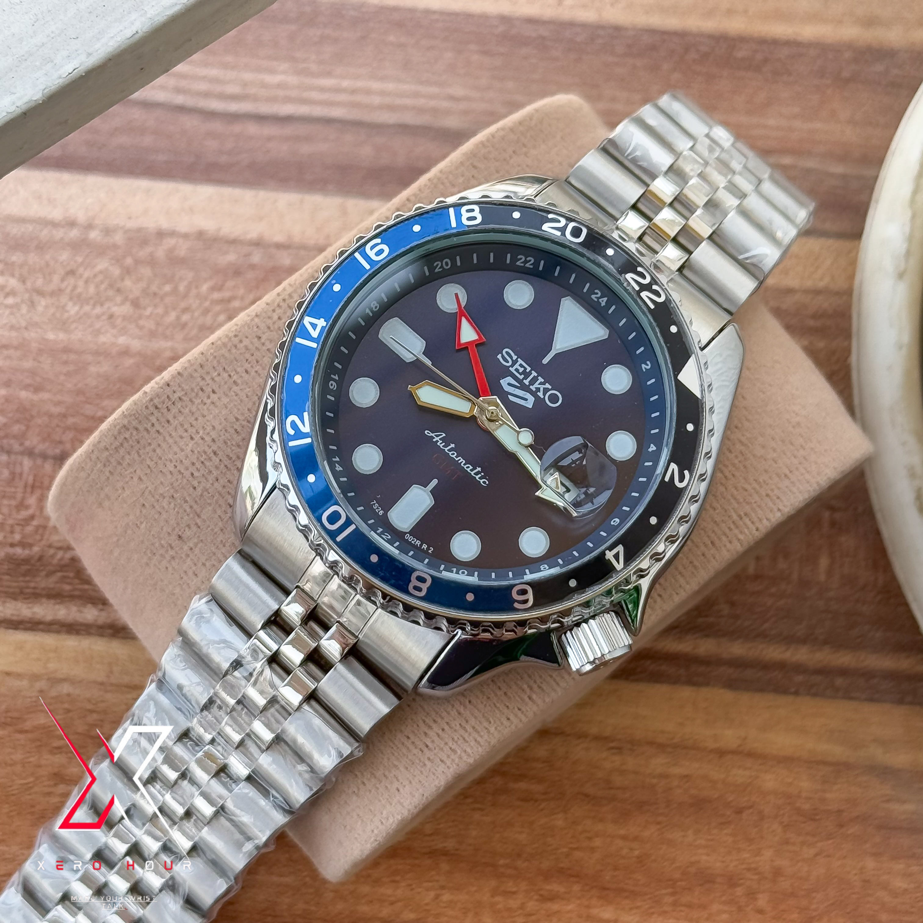 SEIKO GMT Master | Jubilee Chain | Automatic | Semi AAA Grade | Blue dial full_img_7