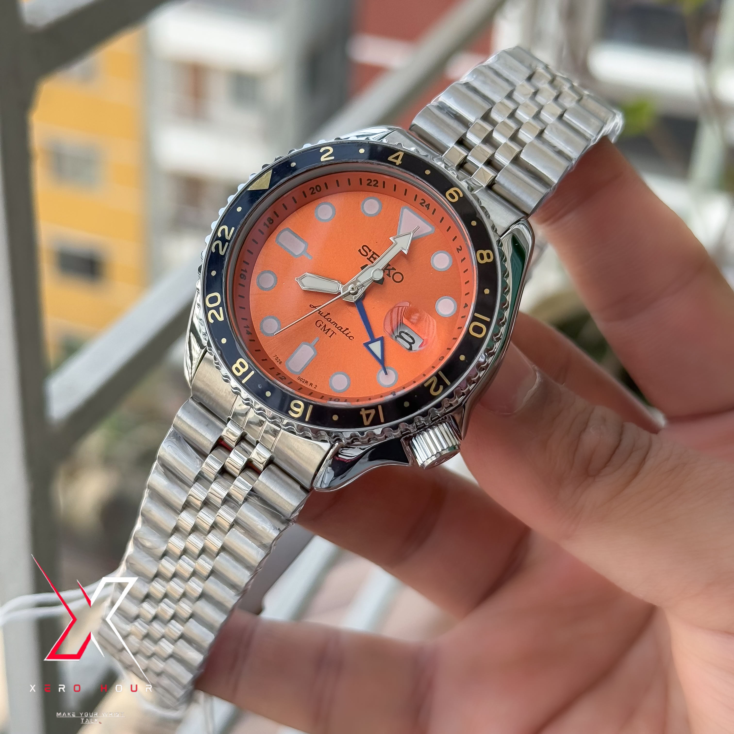 SEIKO GMT Master | Jubilee Chain | Automatic | Semi AAA Grade | Green Dial_img_4