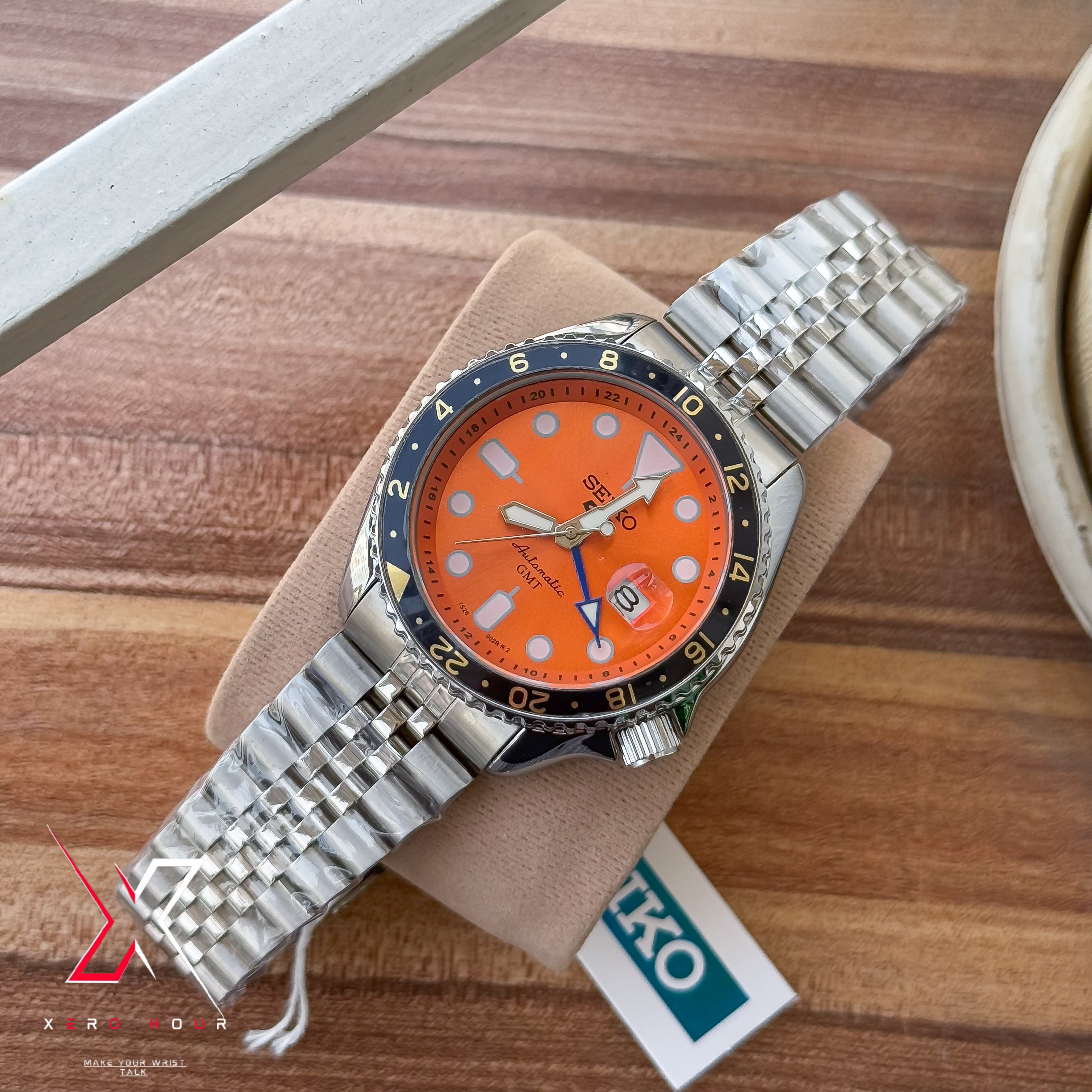 SEIKO GMT Master | Jubilee Chain | Automatic | Semi AAA Grade | Green Dial_img_6