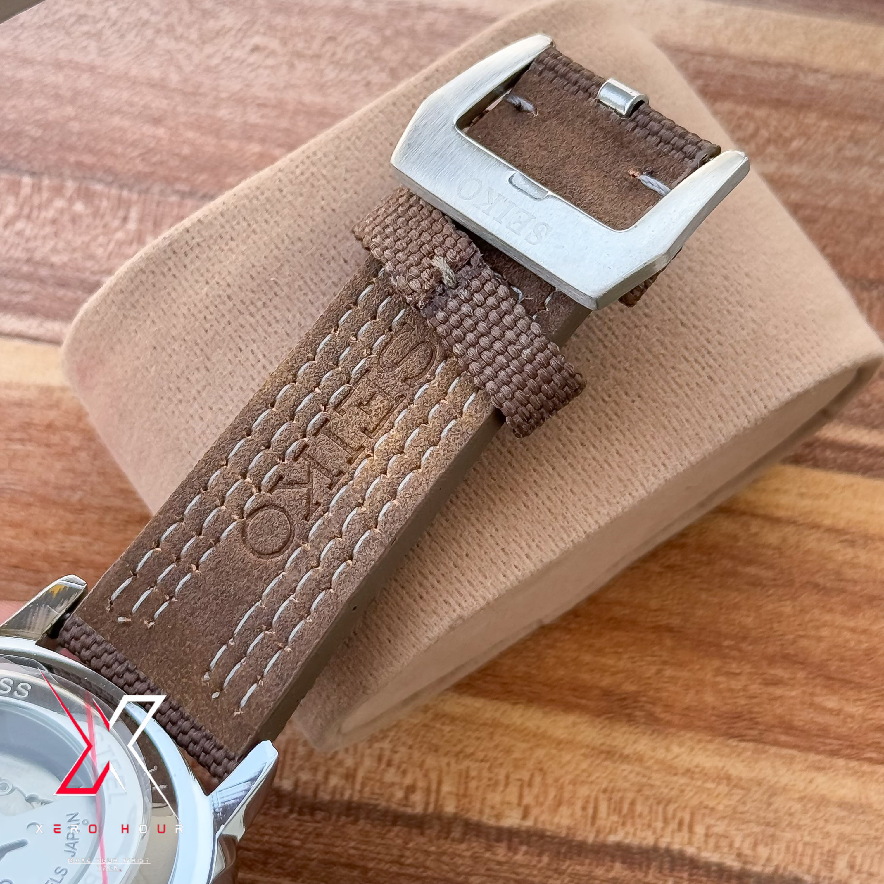 Seiko Tourbillion Automatic | Sport 5 Series | Nylon Strap | Brown Belt_img_2