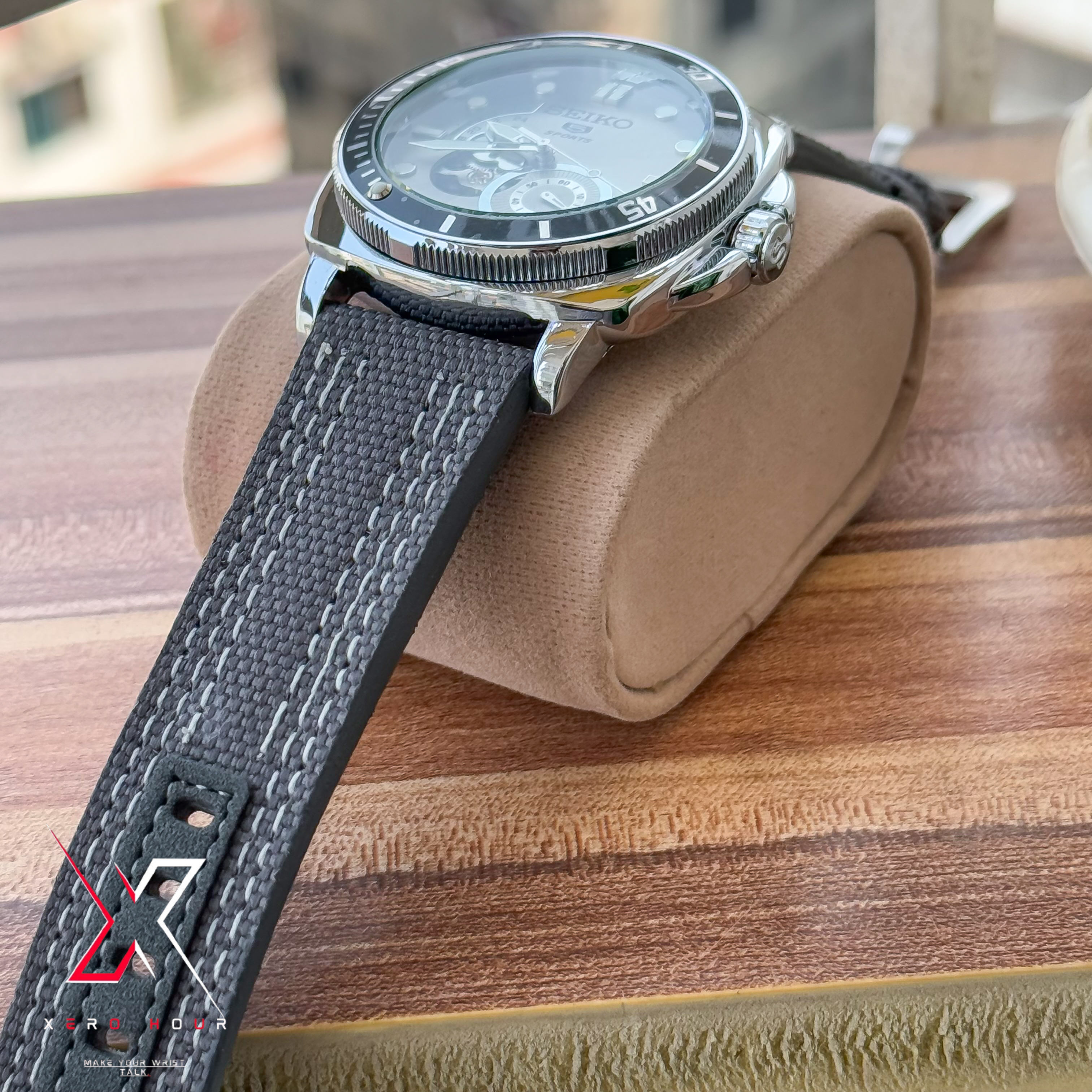 Seiko Tourbillion Automatic | Sport 5 Series | Nylon Strap | Grey dial_img_3