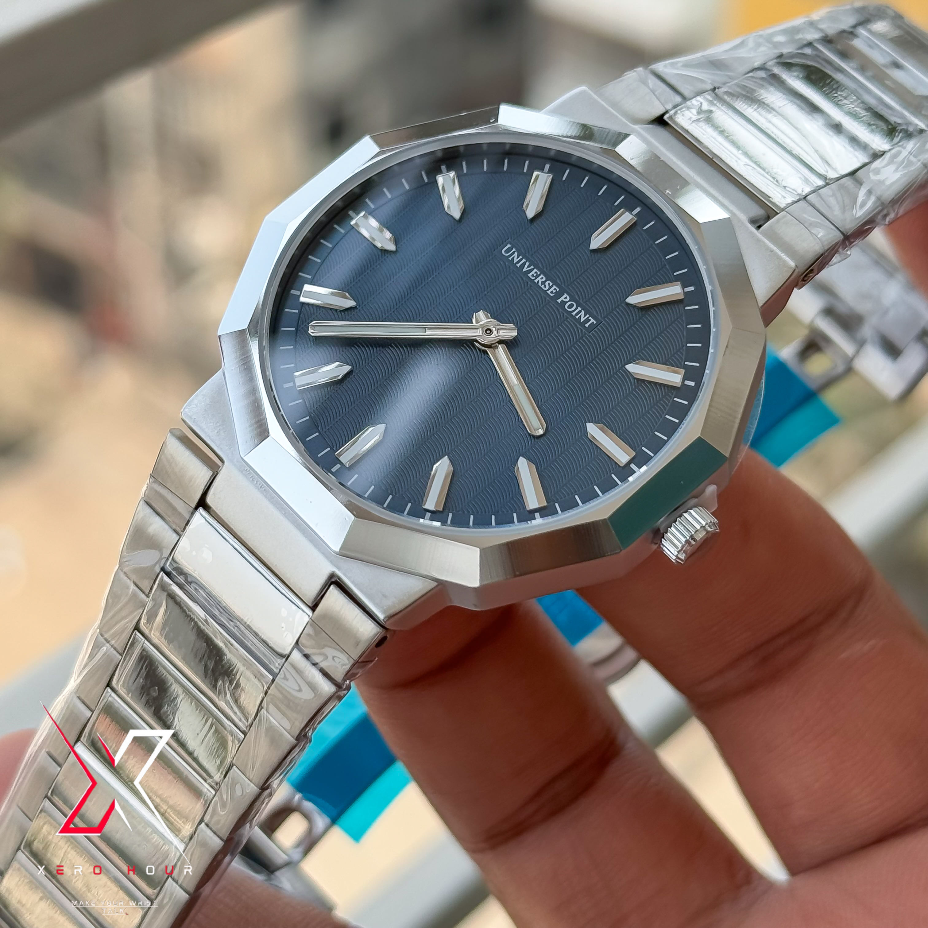 Universe Point | Authentic Series | Super Slim Diamond Style | Blue Dial_img_1