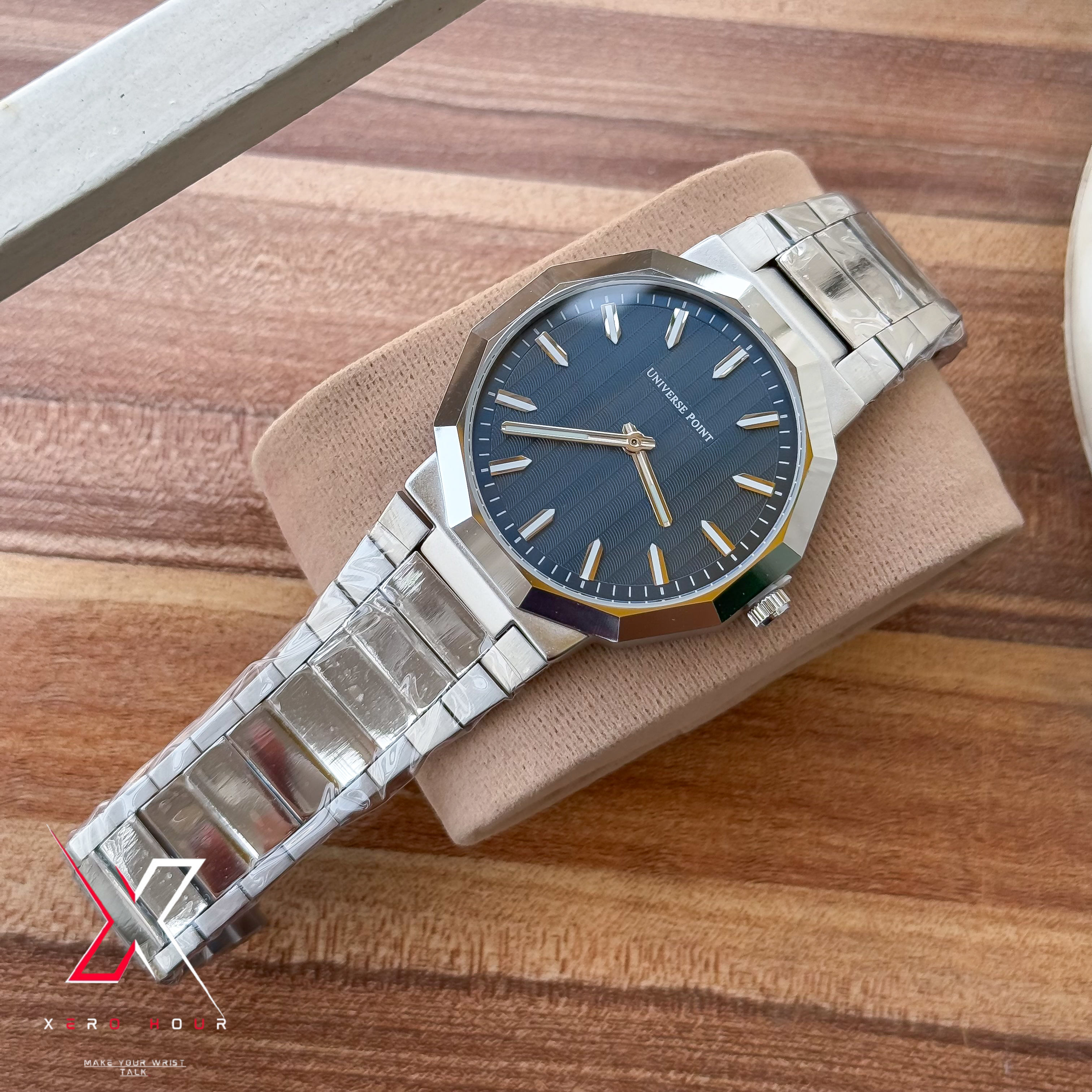 Universe Point | Authentic Series | Super Slim Diamond Style | Blue Dial_img_2