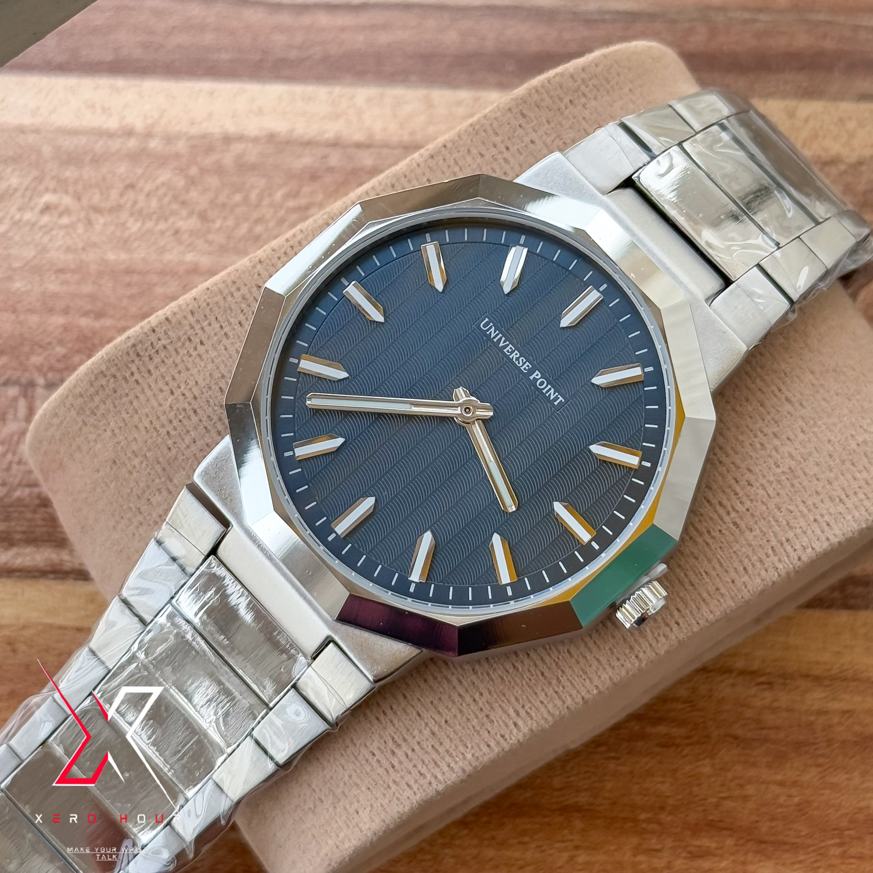 Universe Point | Authentic Series | Super Slim Diamond Style | Blue Dial_img_8