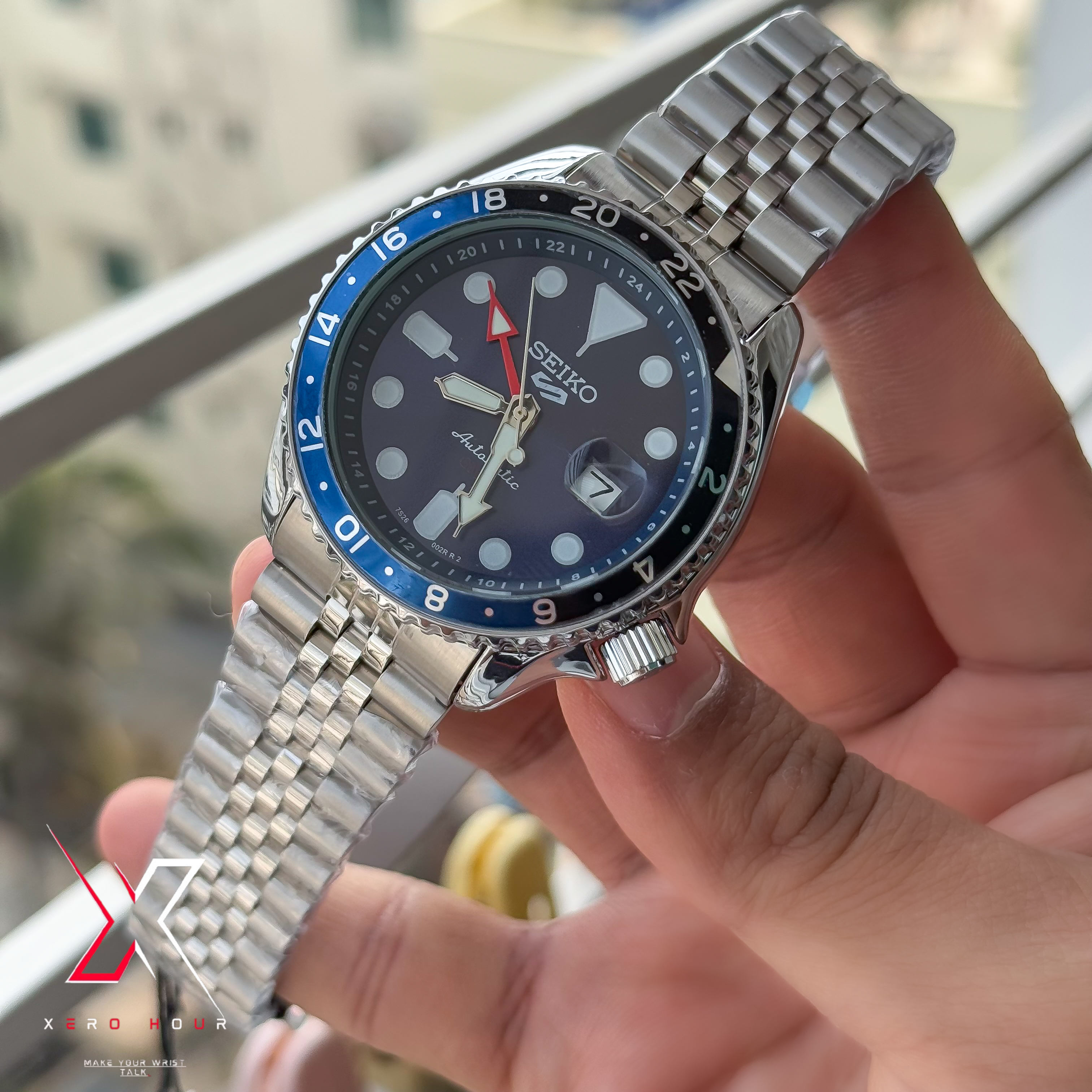SEIKO GMT Master | Jubilee Chain | Automatic | Semi AAA Grade | Blue dial full_img_8