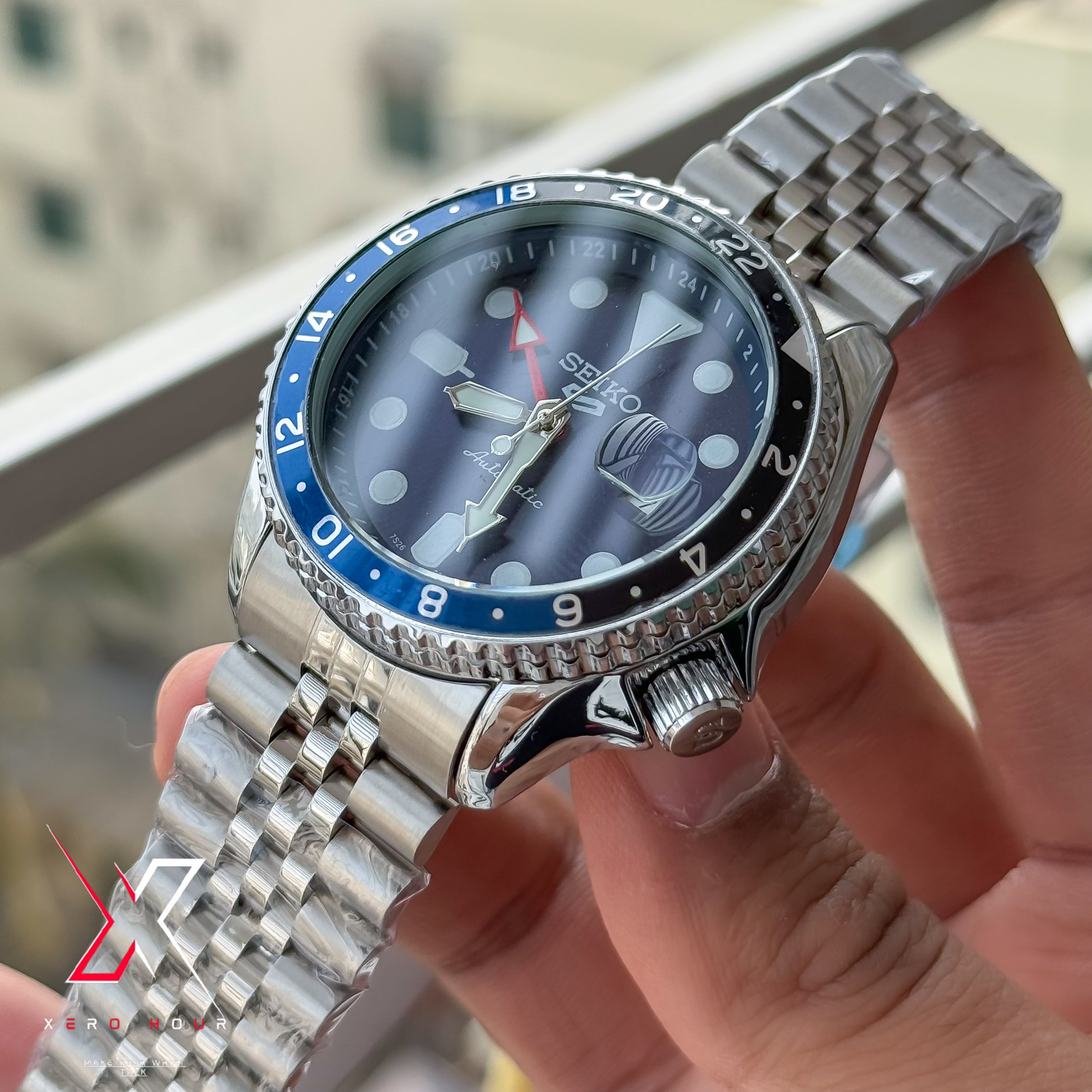 SEIKO GMT Master | Jubilee Chain | Automatic | Semi AAA Grade | Blue dial full_img_9
