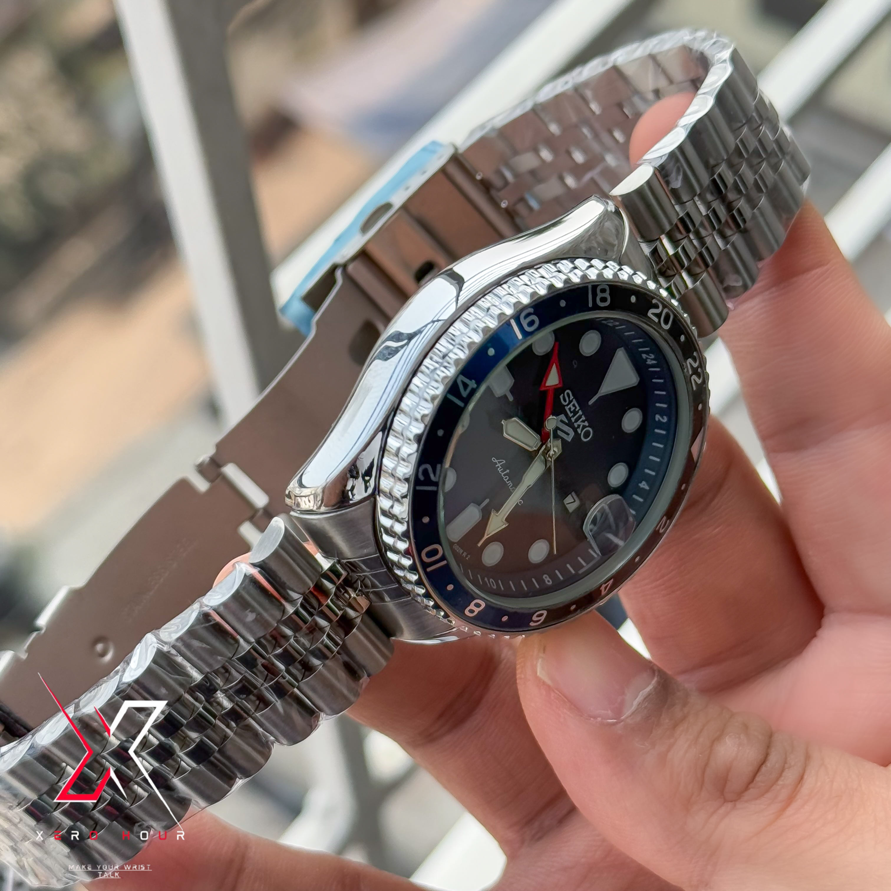 SEIKO GMT Master | Jubilee Chain | Automatic | Semi AAA Grade | Blue dial full_img_10