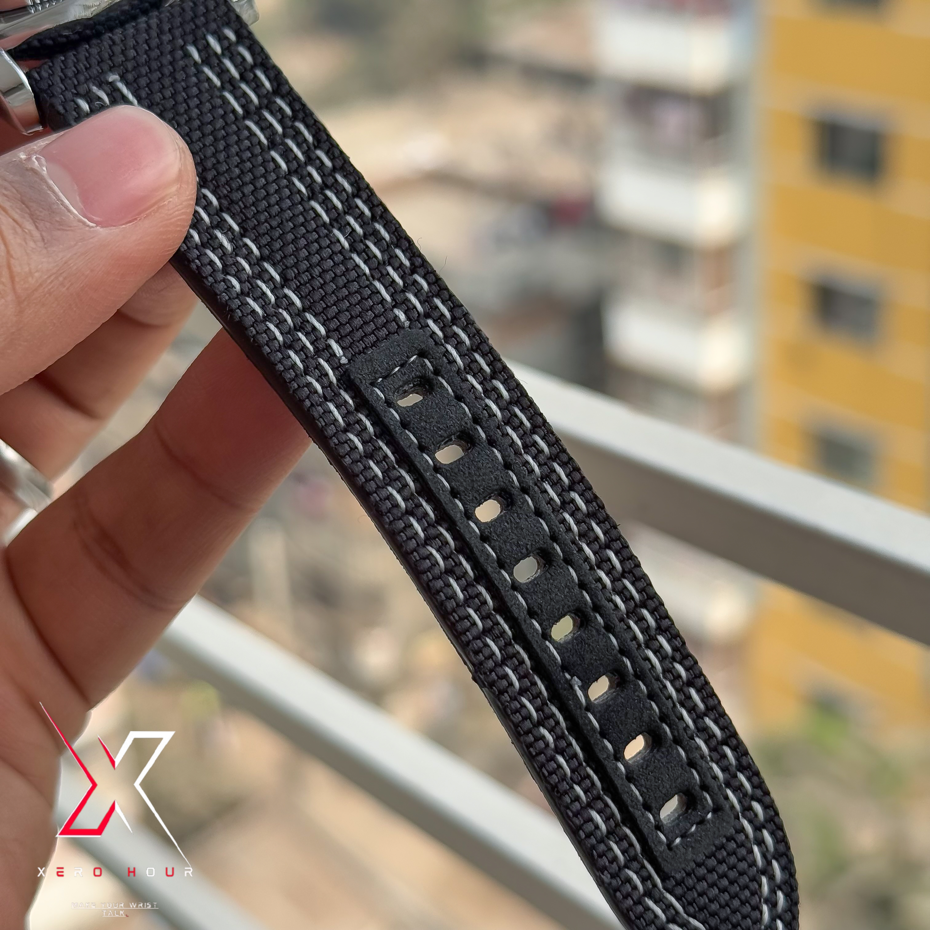 Seiko Tourbillion Automatic | Sport 5 Series | Nylon Strap | Black Dial_img_2