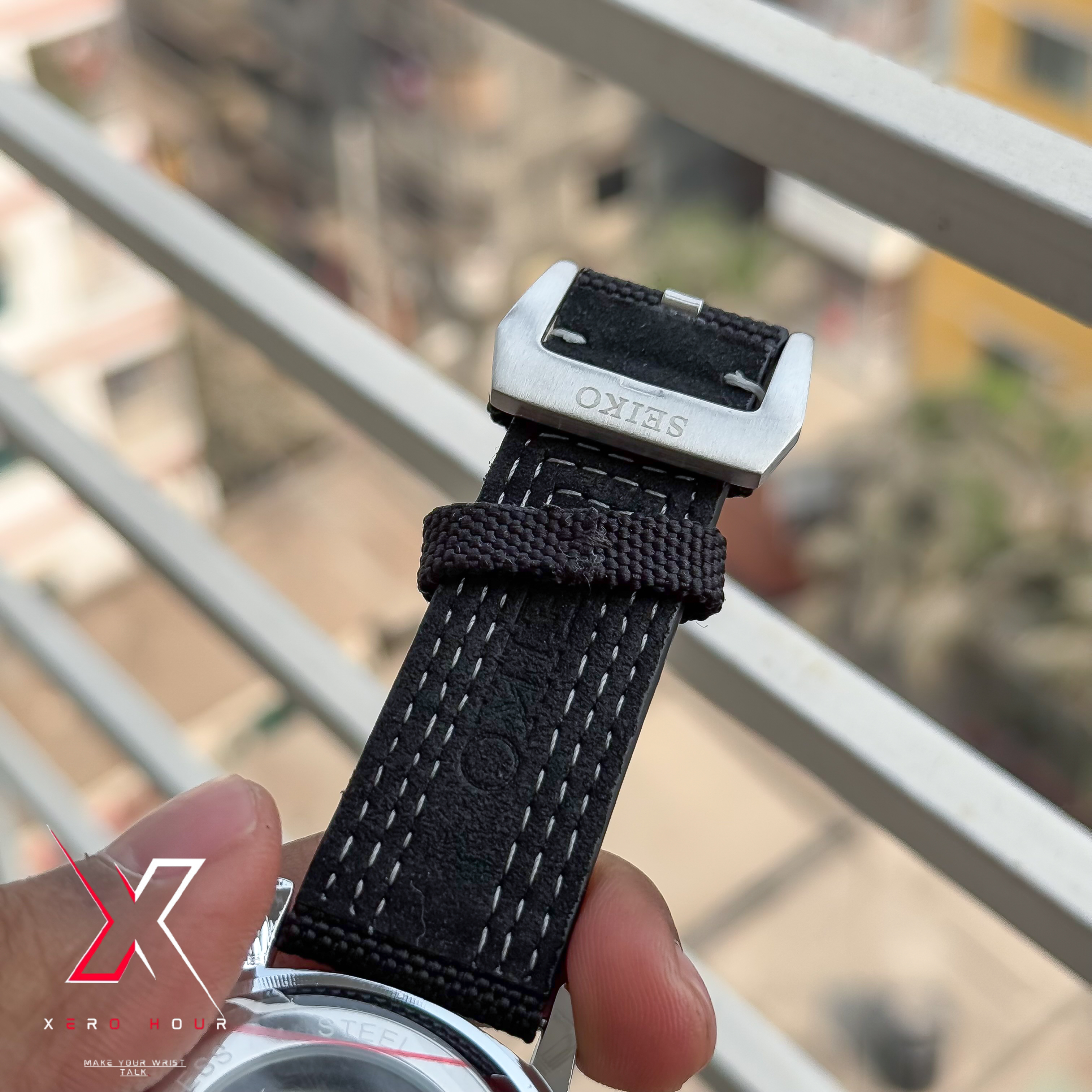 Seiko Tourbillion Automatic | Sport 5 Series | Nylon Strap | Black Dial_img_3