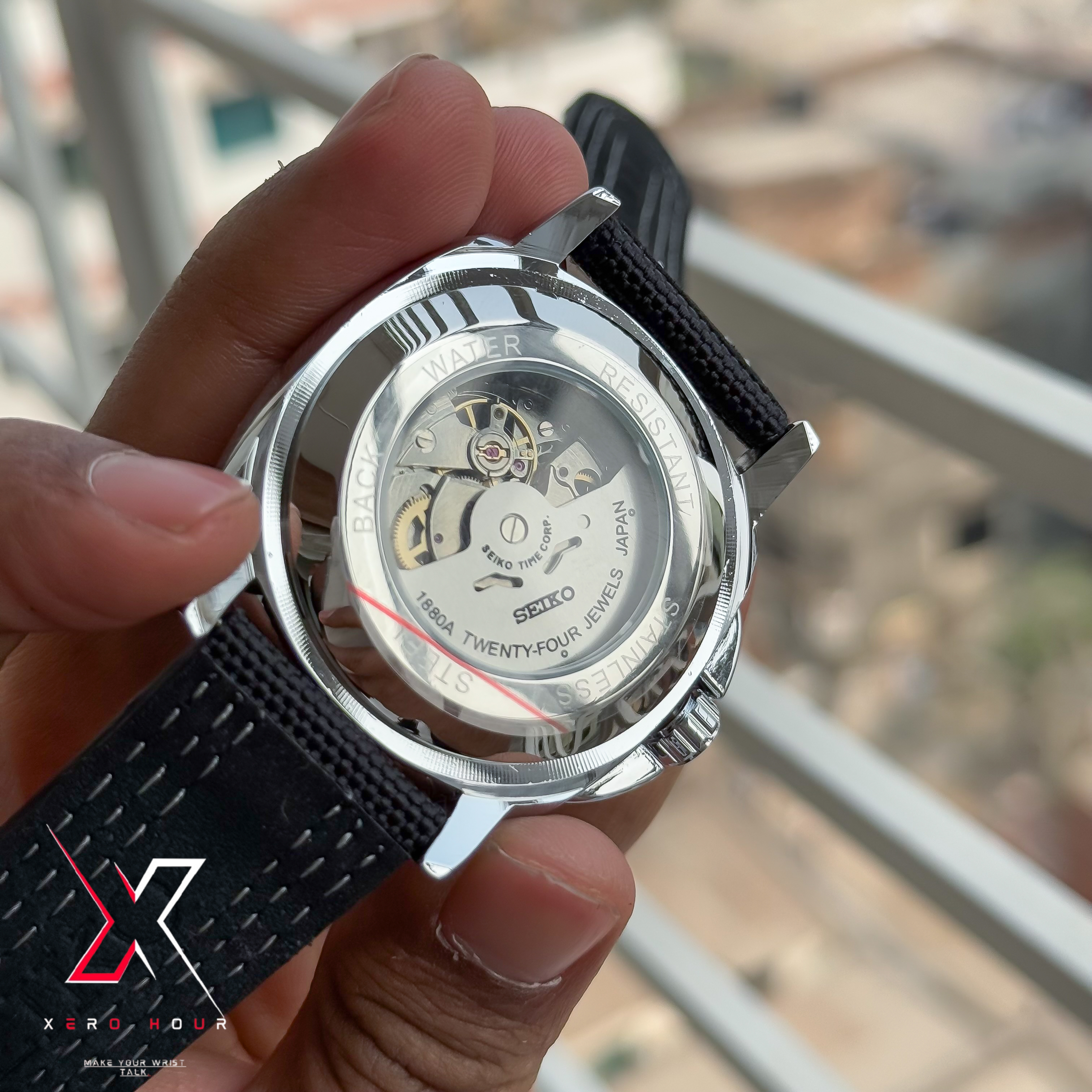 Seiko Tourbillion Automatic | Sport 5 Series | Nylon Strap | Black Dial_img_1