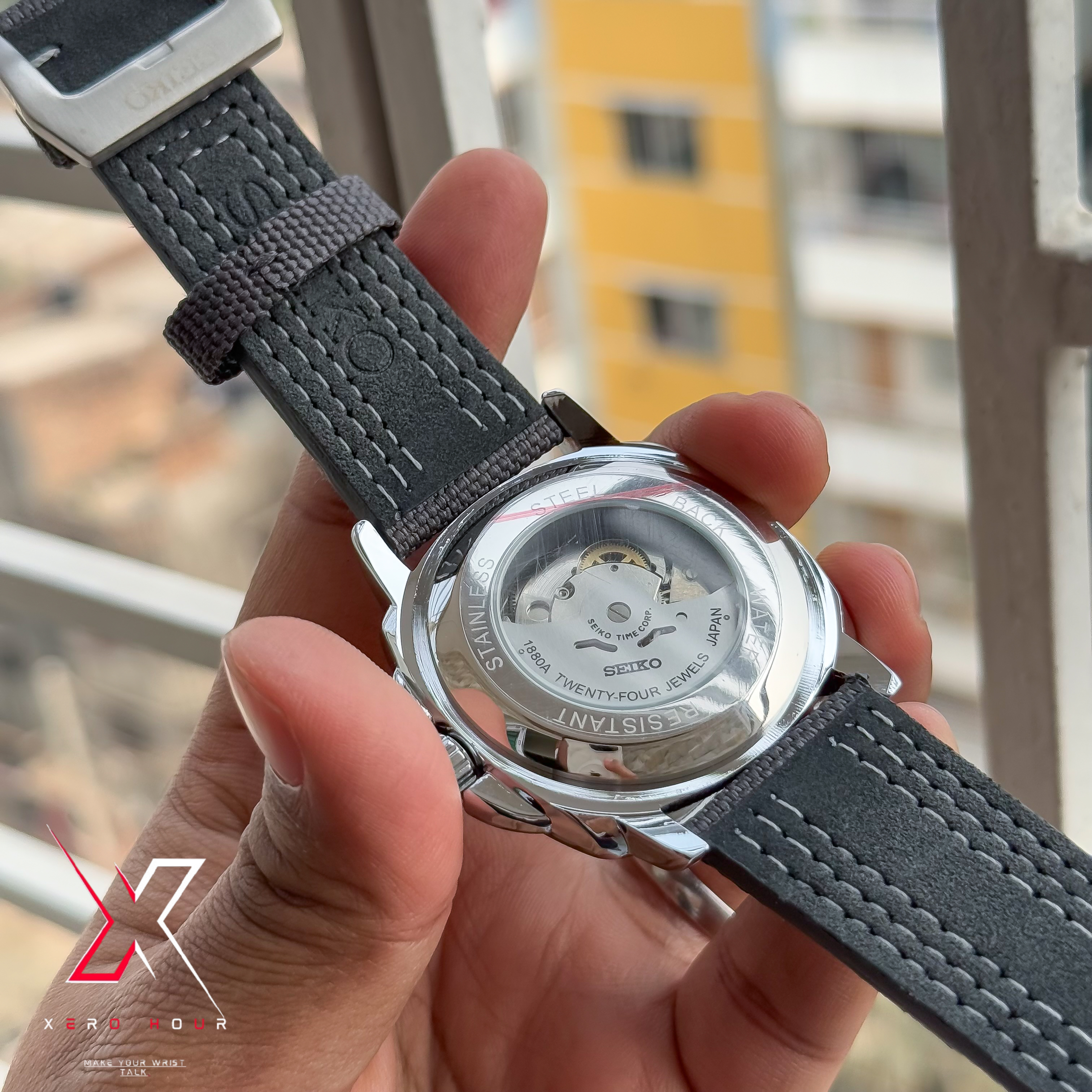 Seiko Tourbillion Automatic | Sport 5 Series | Nylon Strap | Grey dial_img_9