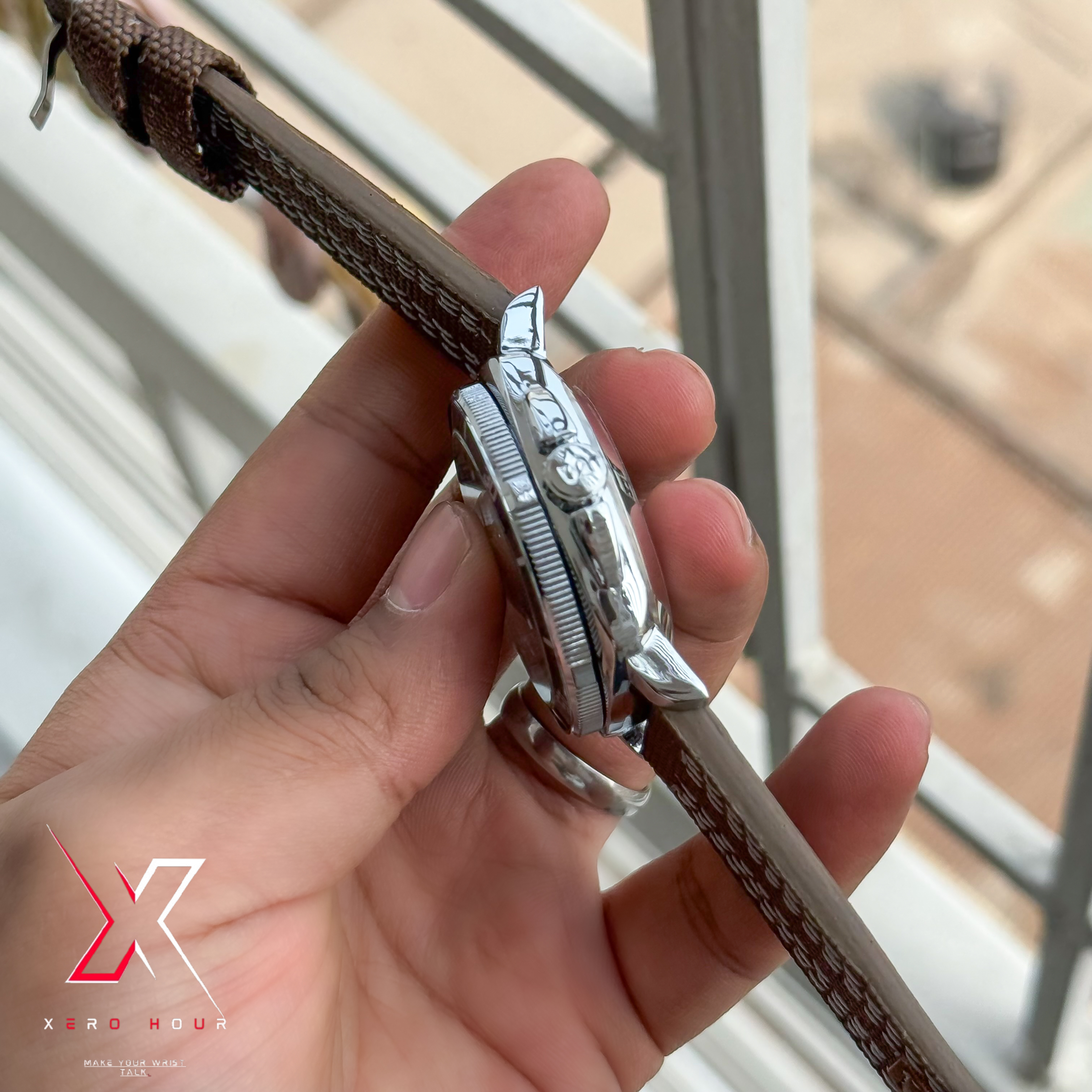 Seiko Tourbillion Automatic | Sport 5 Series | Nylon Strap | Brown Belt_img_7