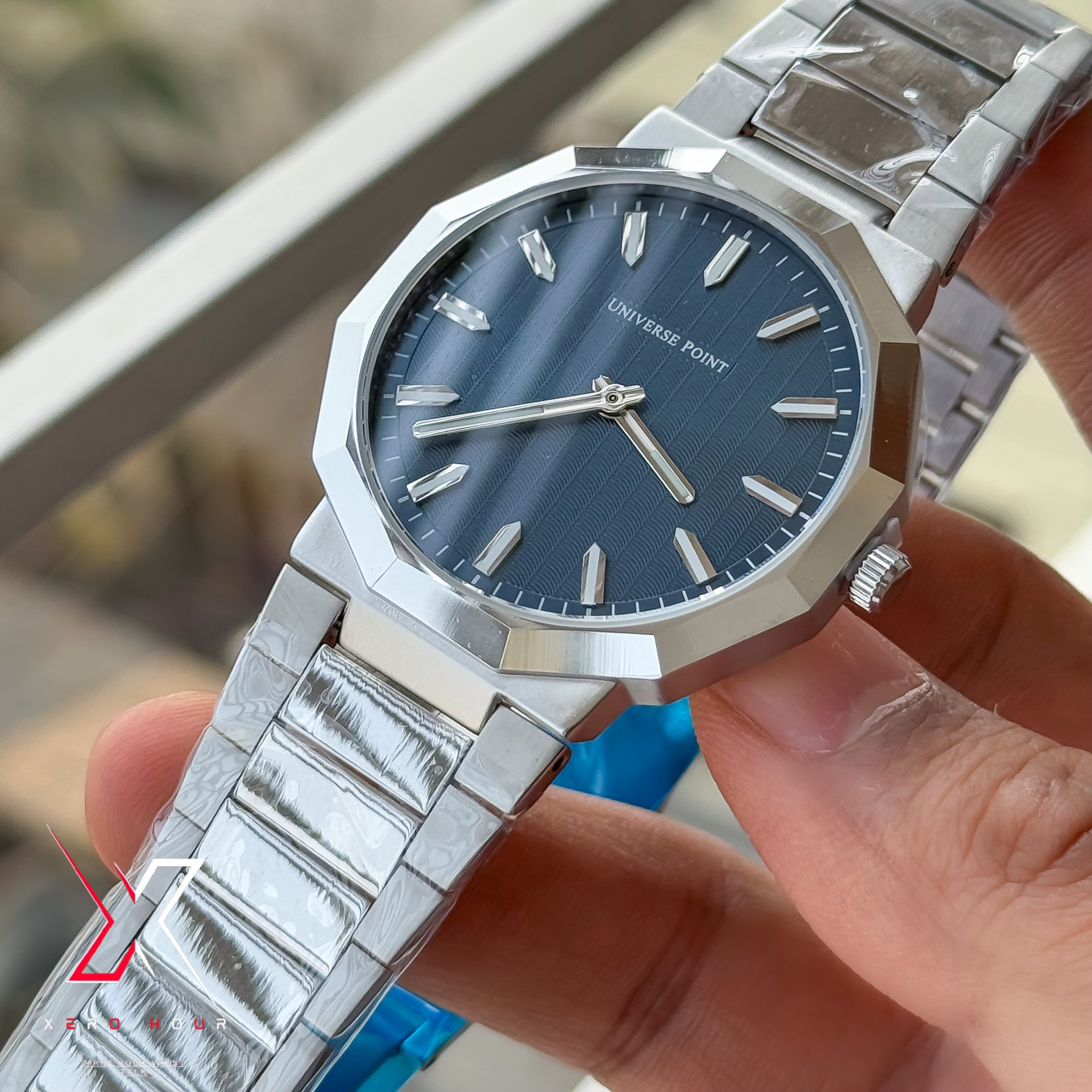 Universe Point | Authentic Series | Super Slim Diamond Style | Blue Dial_img_5