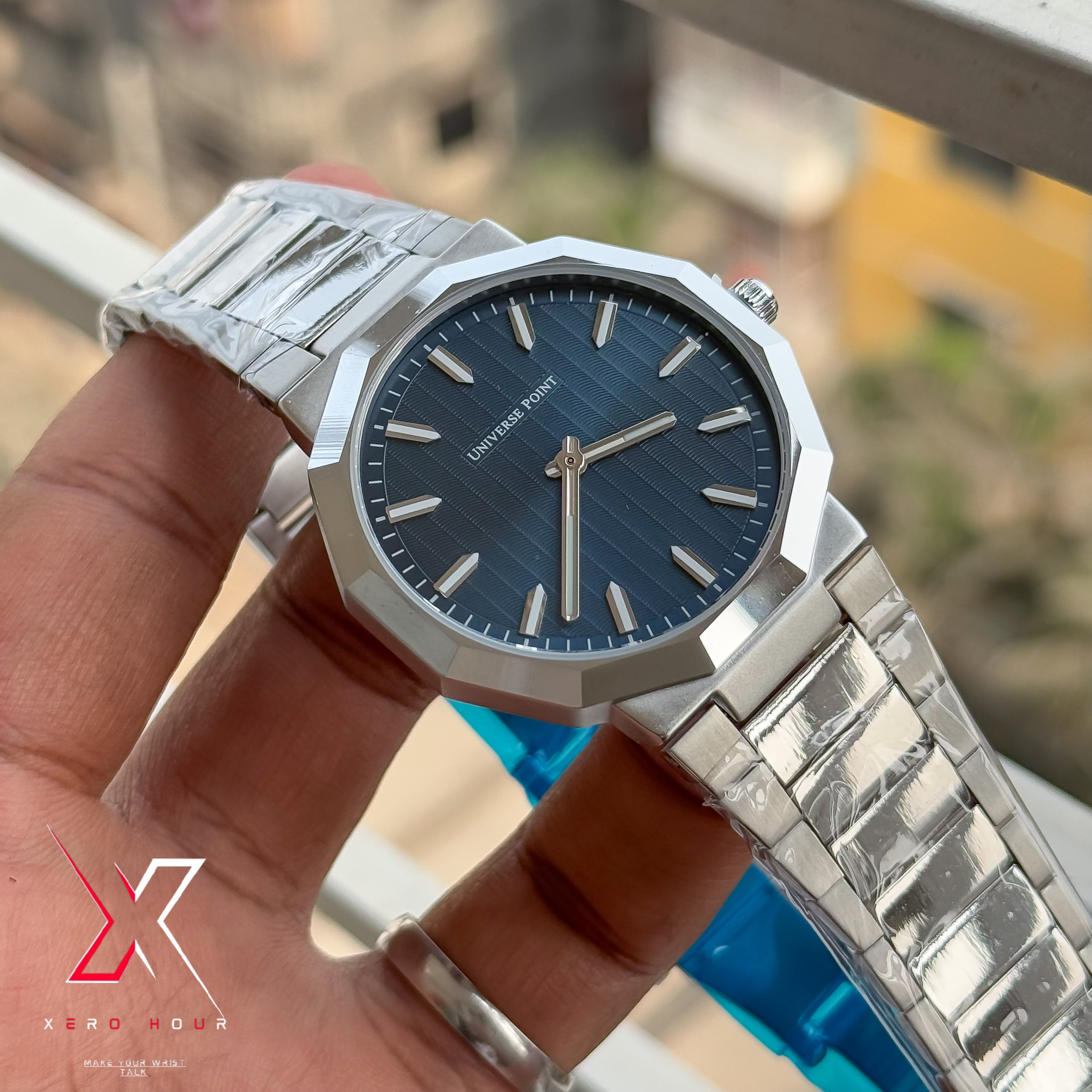 Universe Point | Authentic Series | Super Slim Diamond Style | Blue Dial_img_4