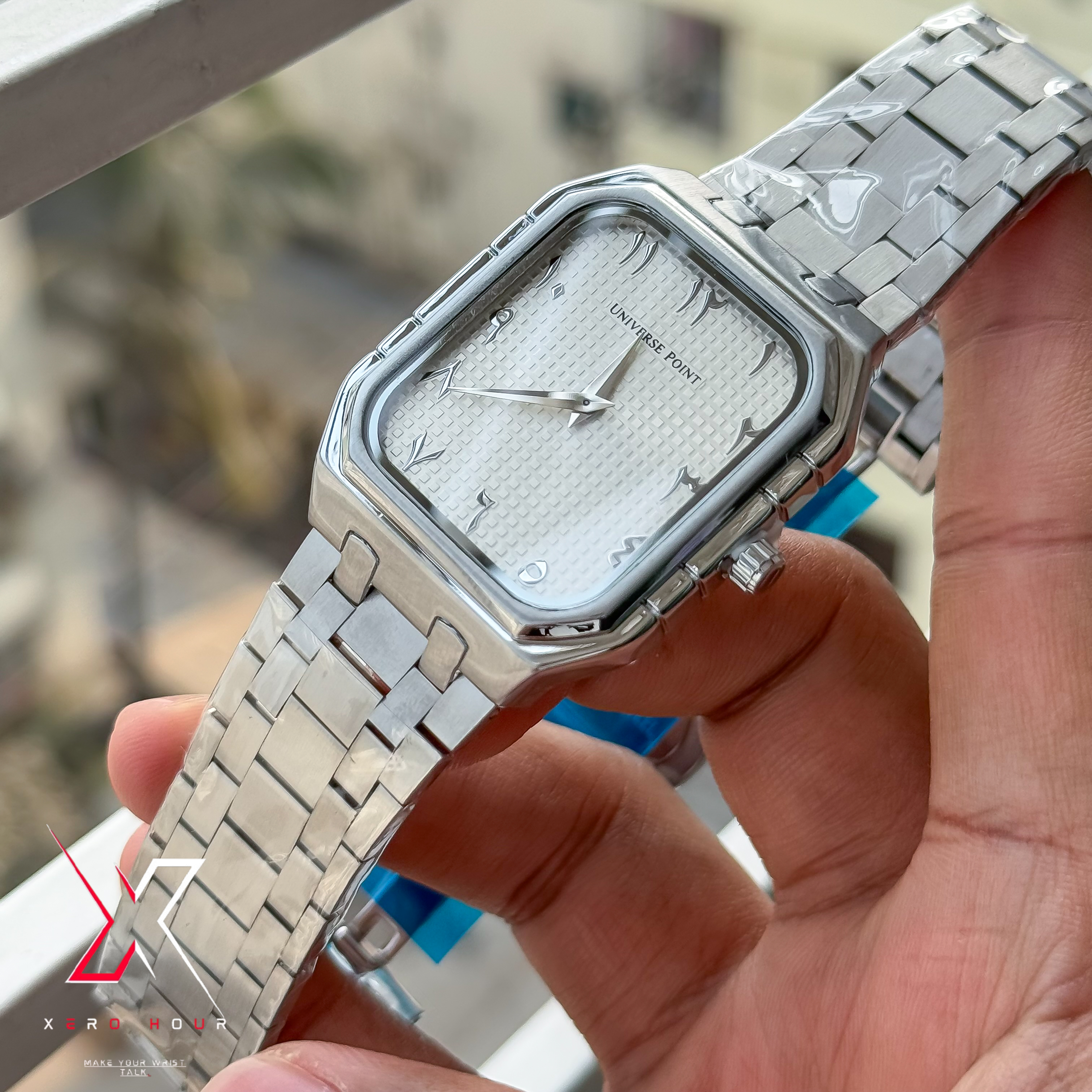 Universe Point Authentic | Square Shape | Arabic Dial | White