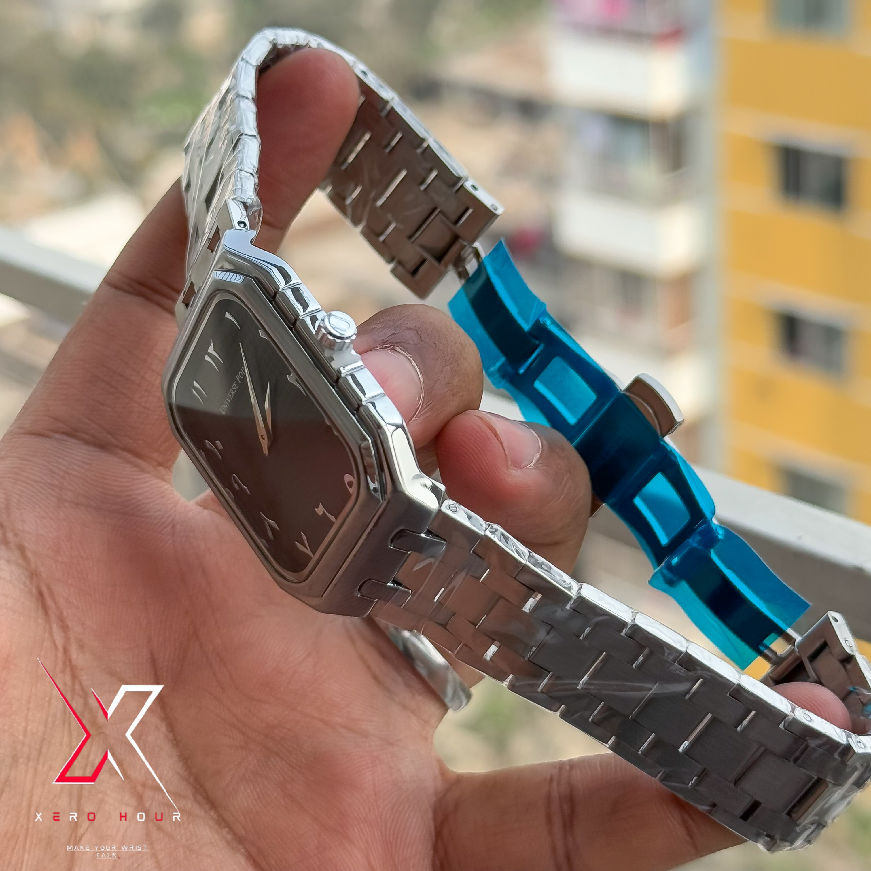 Unverse Point Authentic | Square Shape | Arabic Dial | Black_img_1