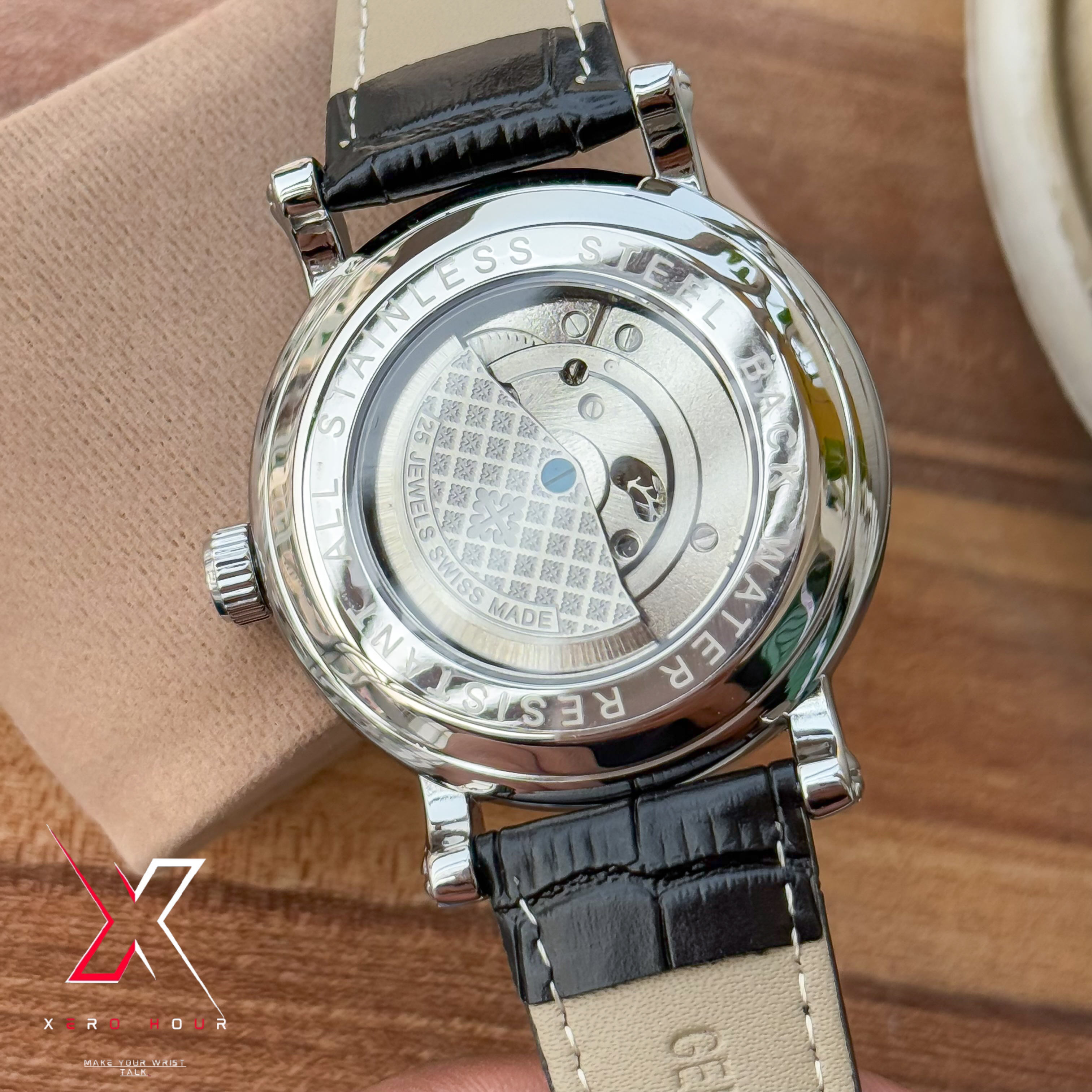 Patek Philippe MoonPhase Tourbillion  | Semi AAA  | Automatic | Leather | Black_img_1