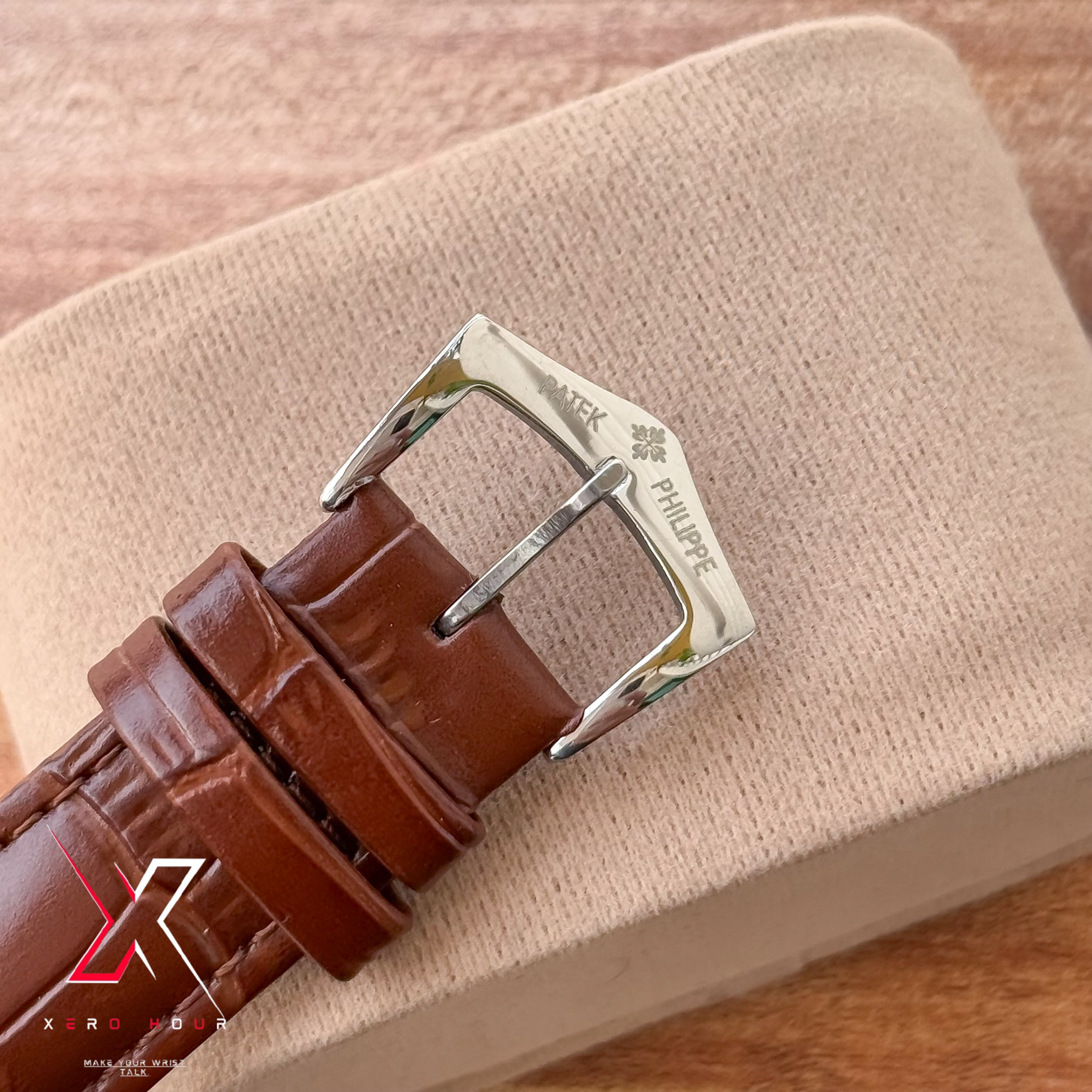 Patek Philippe MoonPhase Tourbillion  | Semi AAA  | Automatic | Leather | Brown_img_2