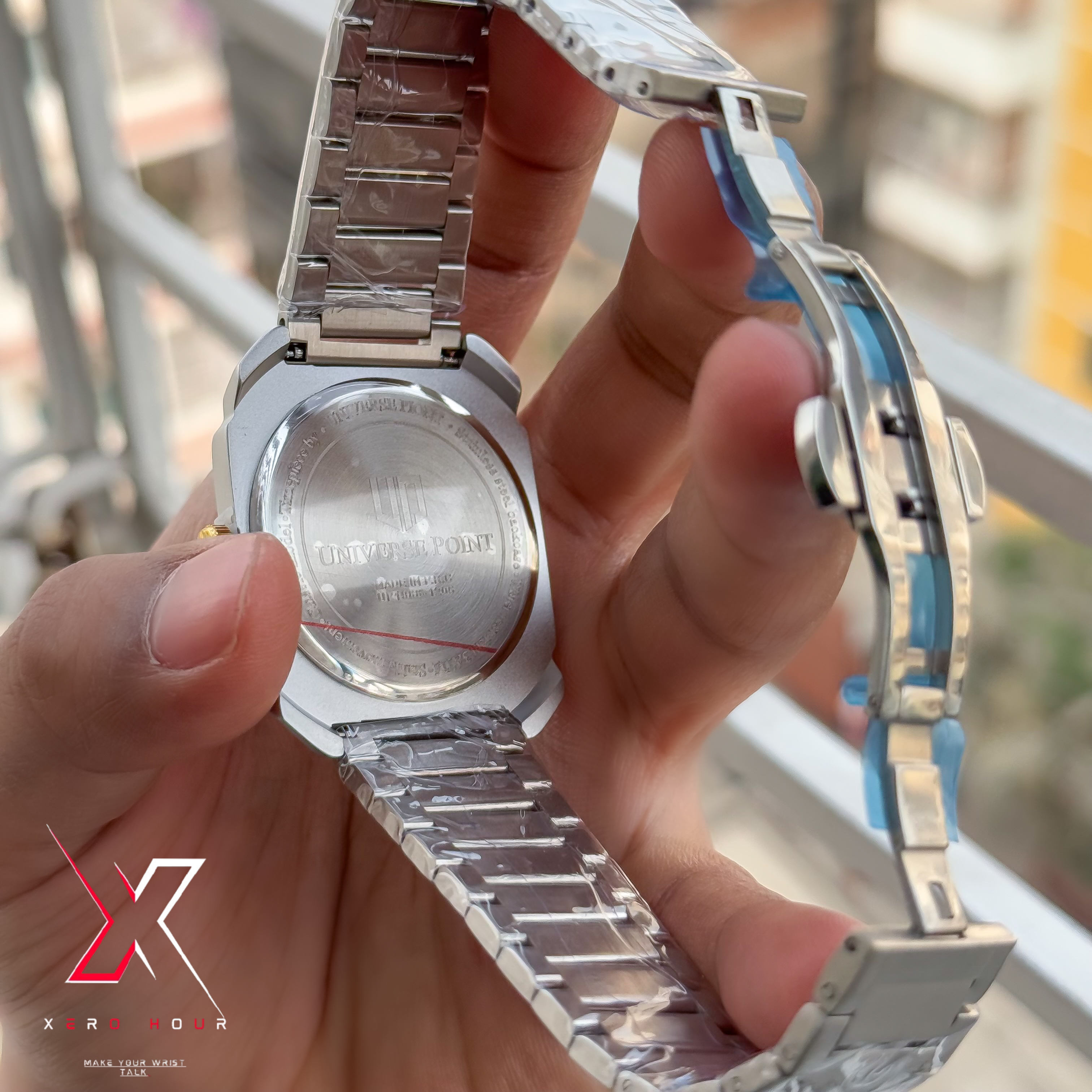 Universe Point | Blvgari style | Super Slim | Dual Tone | White dial |Authentic_img_1