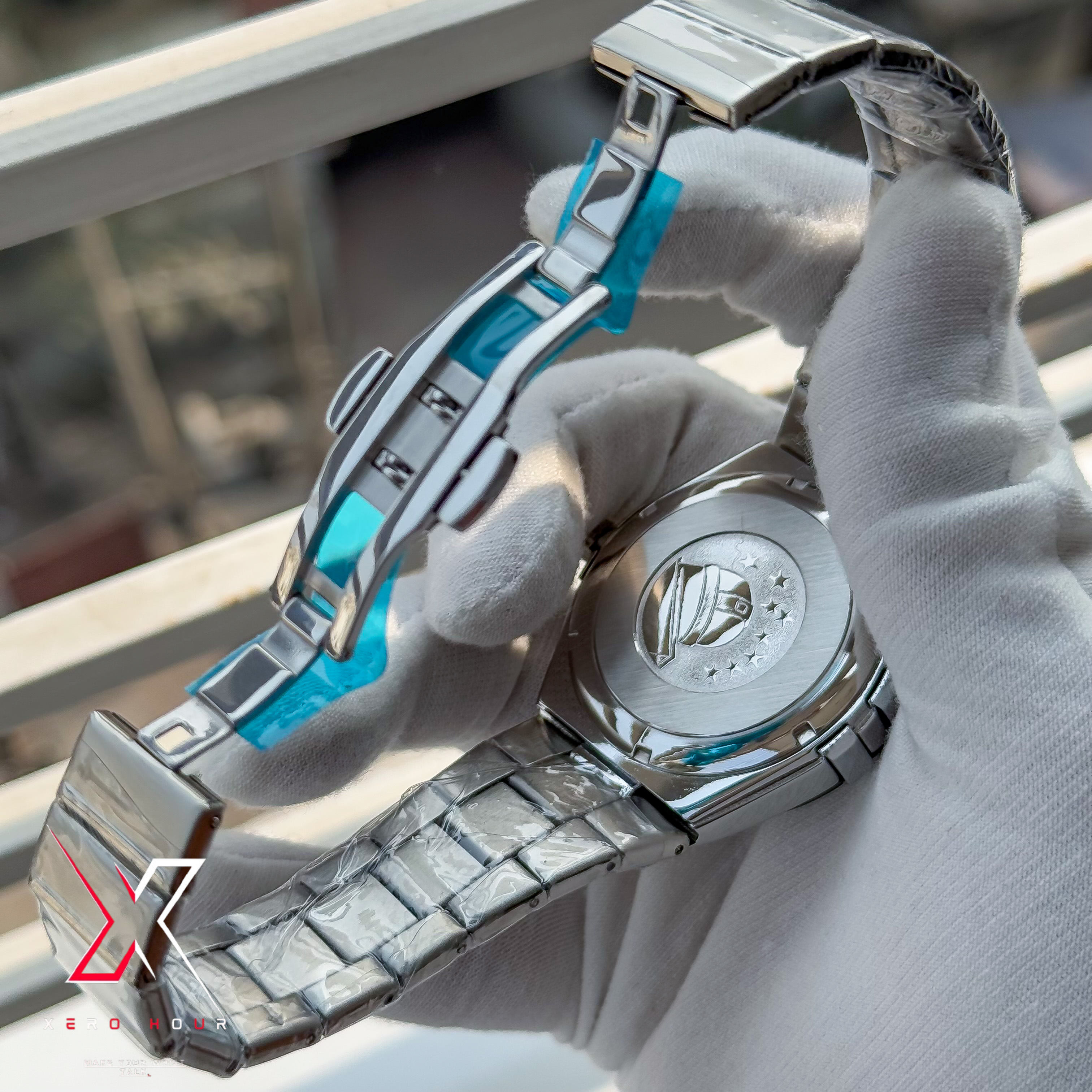 Omega Constellation Waffle Dial | Date just | Chain Version | White black dial_img_6