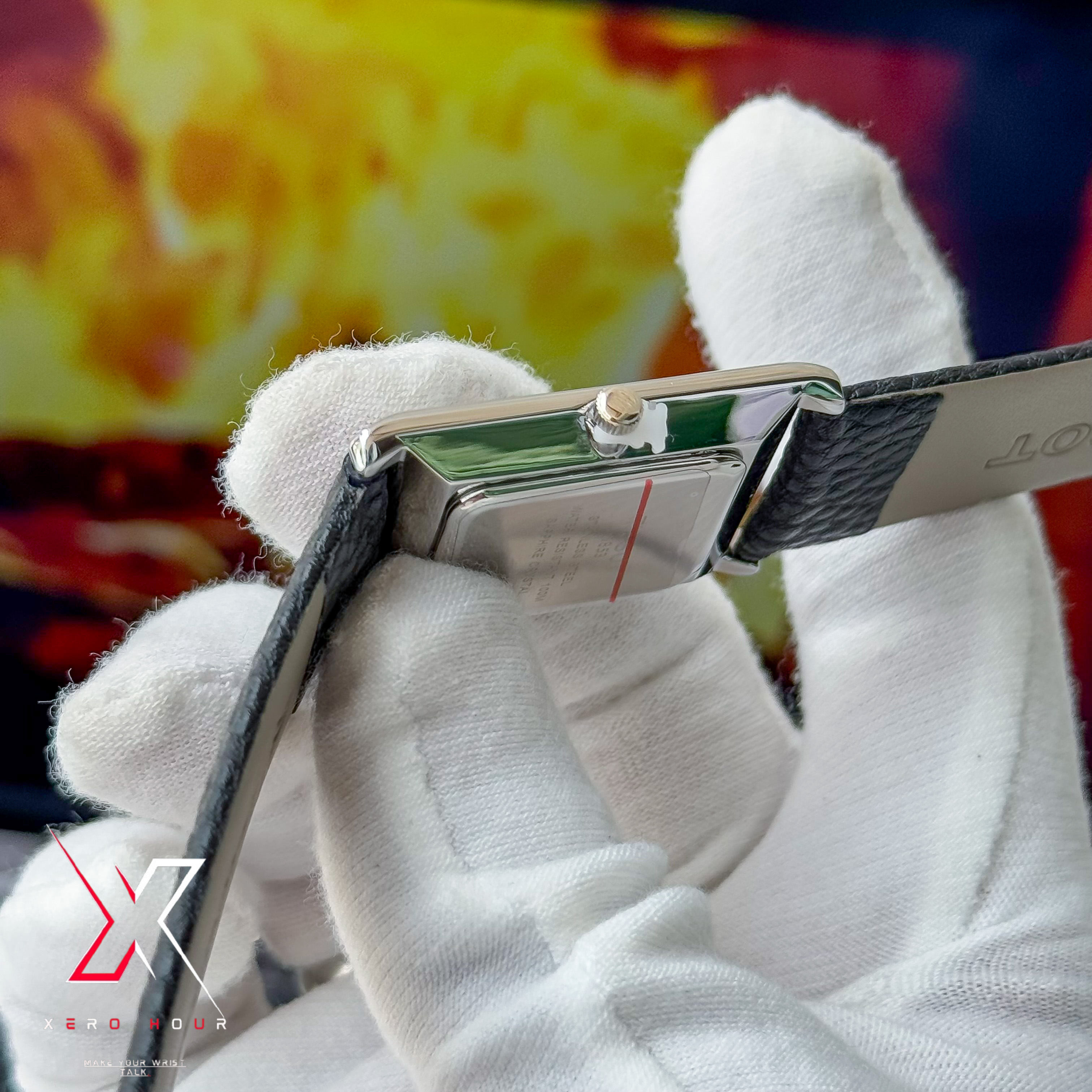 Tissot OLD MONEY STYLE | Super Slim Date Just | Leather belt | White Dial_img_9