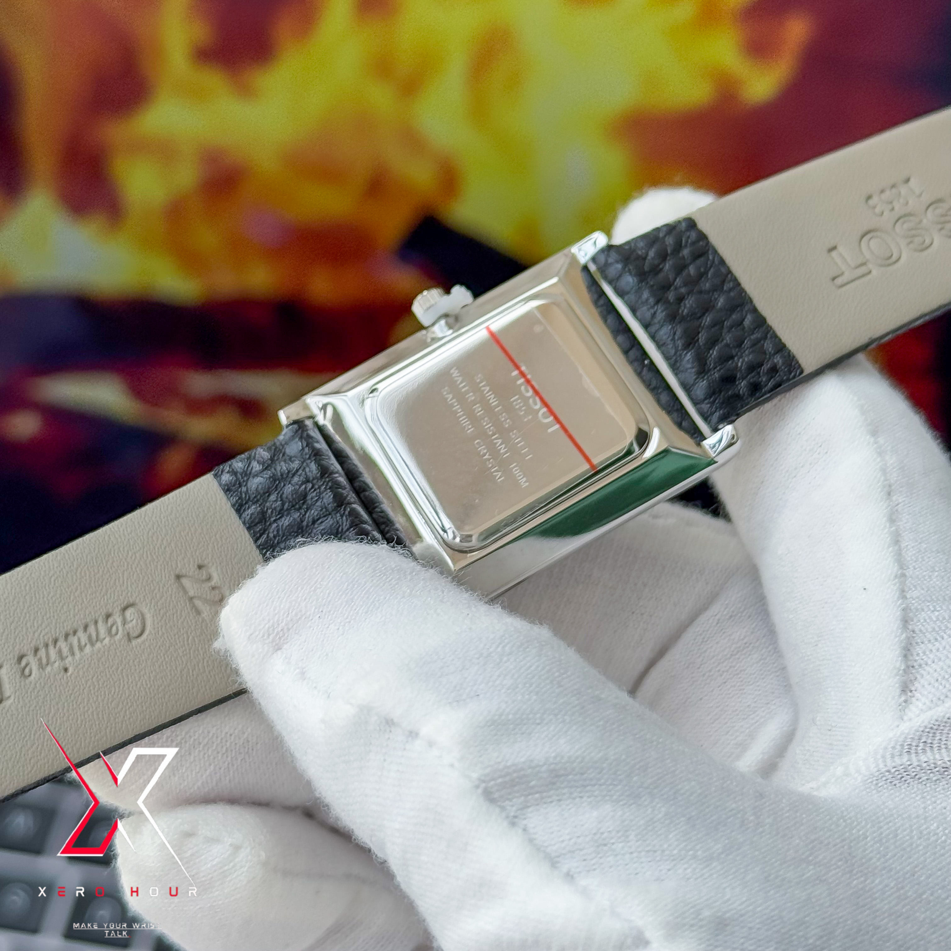 Tissot OLD MONEY STYLE | Super Slim Date Just | Leather belt | White Dial_img_1