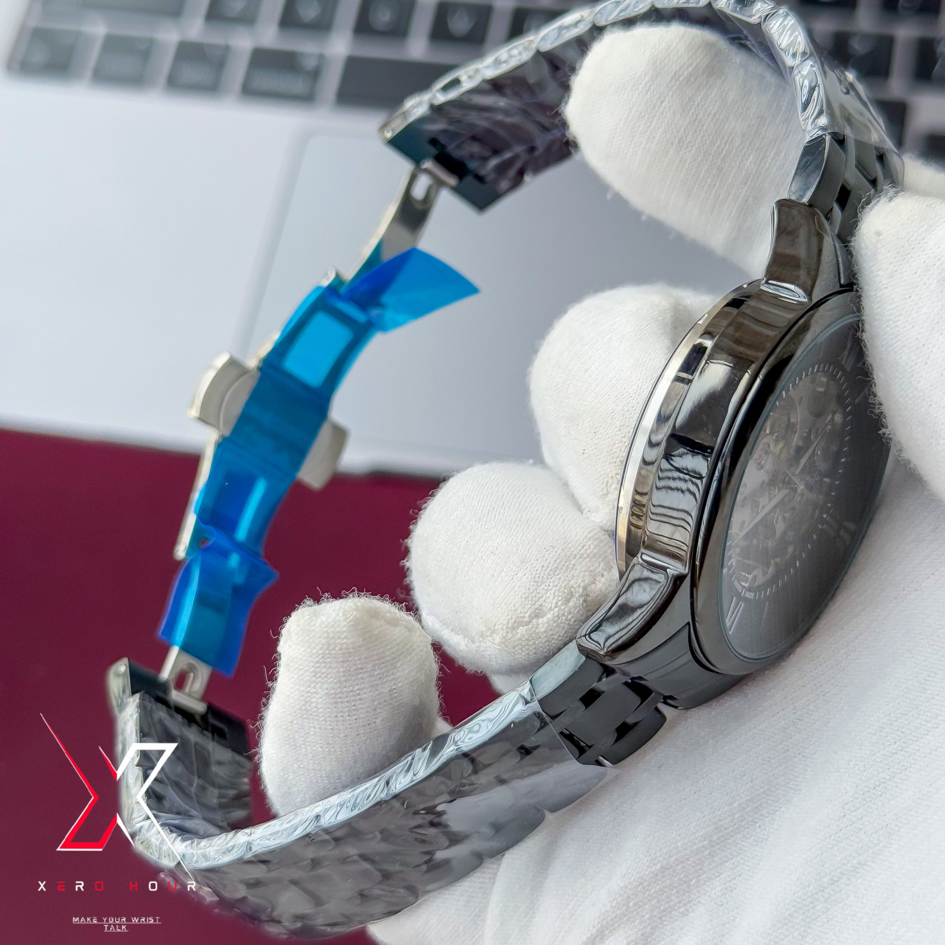 Tissot | Half Skeleton Automatic | Full black chain_img_1