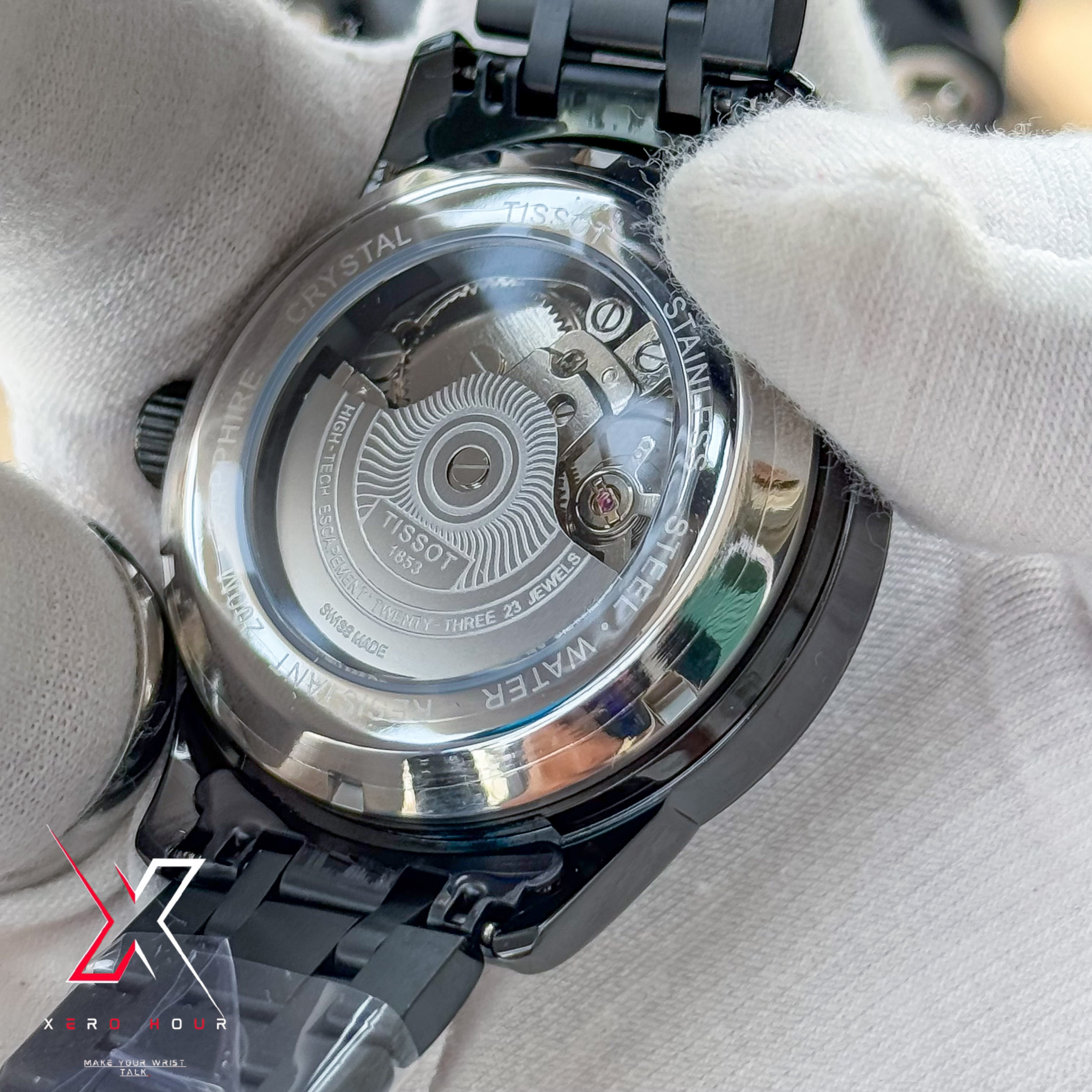 Tissot | Half Skeleton Automatic | Full black chain_img_2