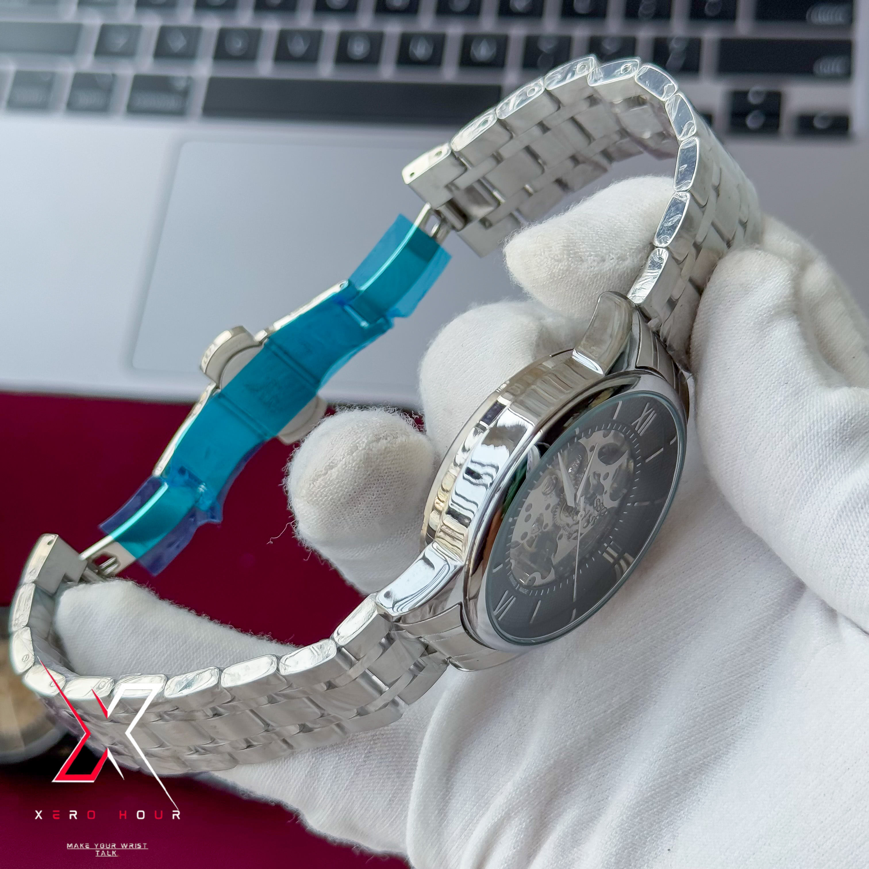 Tissot | Half Skeleton Automatic | Full Silver Black Dial_img_2