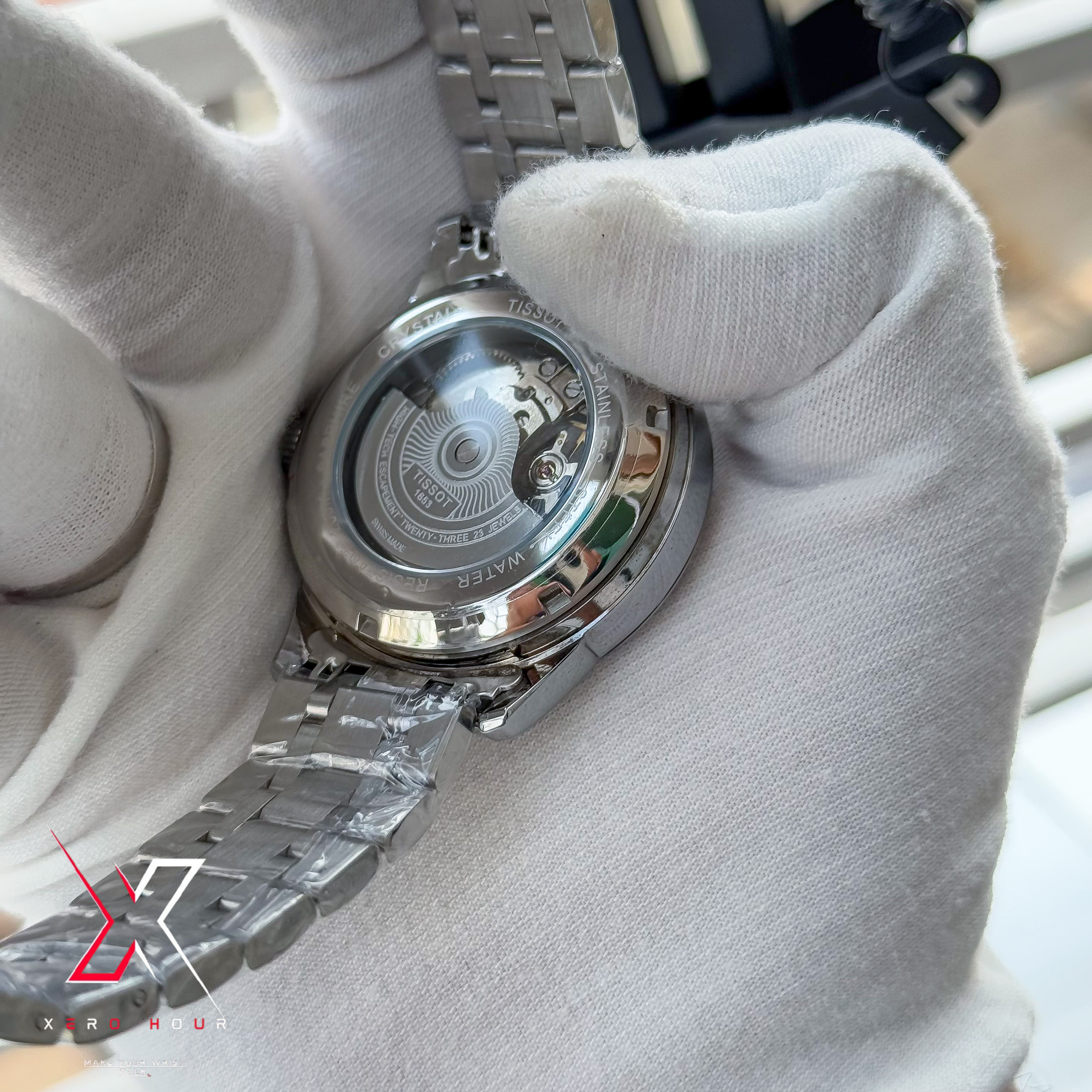 Tissot | Half Skeleton Automatic | Full Silver Black Dial_img_1