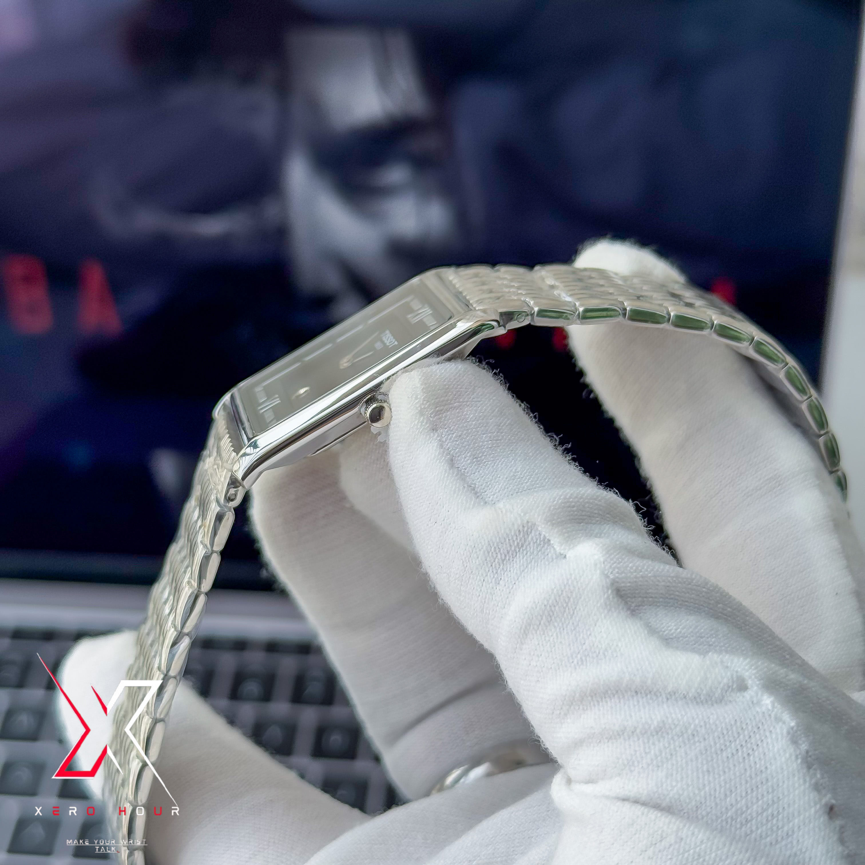 Tissot OLD MONEY STYLE | Super Slim Date Just | Chain SS | Single Tone Black dial_img_3