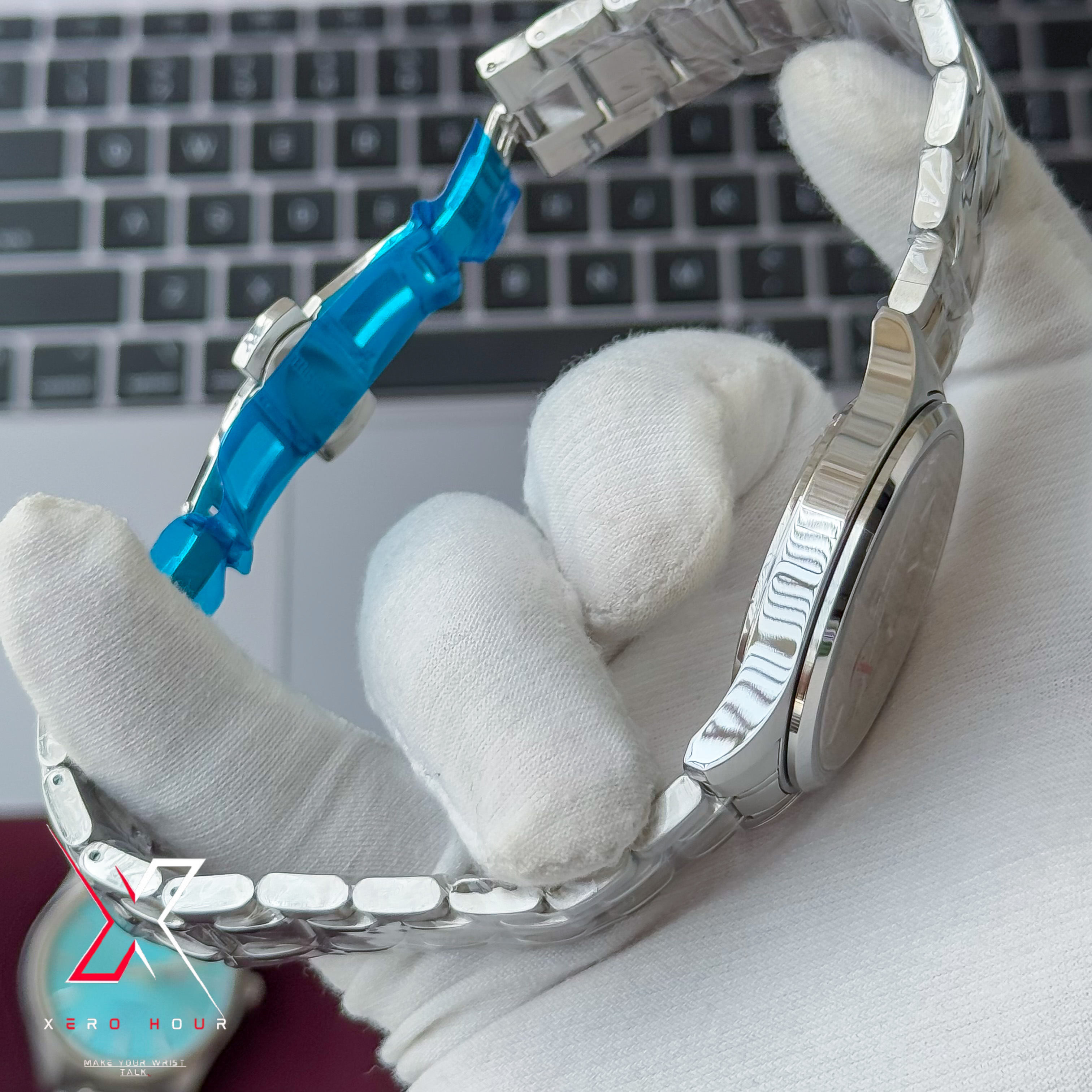 Seiko Day date | Dual tone Chain | Grey Dial | Semi AAA_img_3