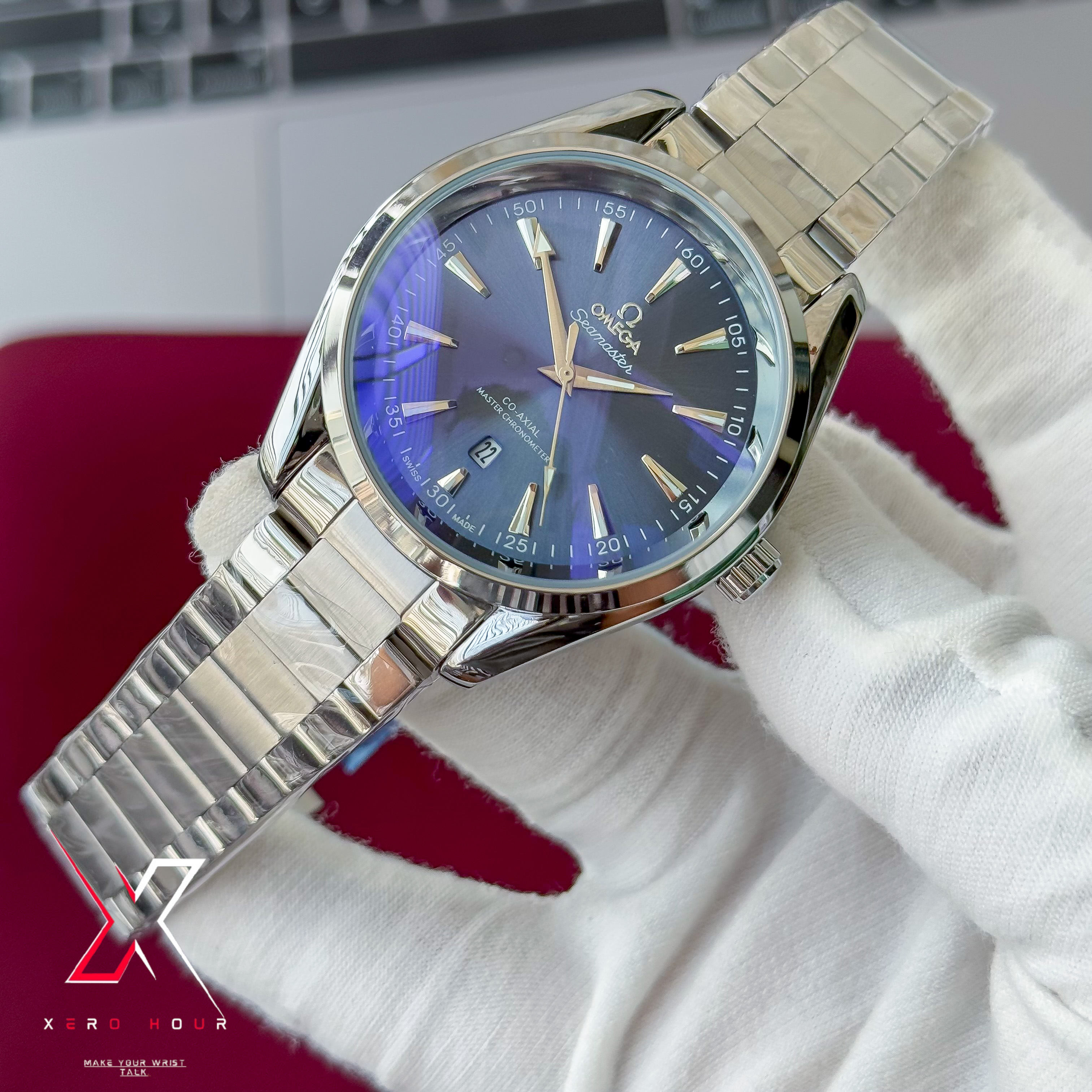 Omega Aqua Terra | Quartz Movement | Blue Dial | AA Grade_img_8