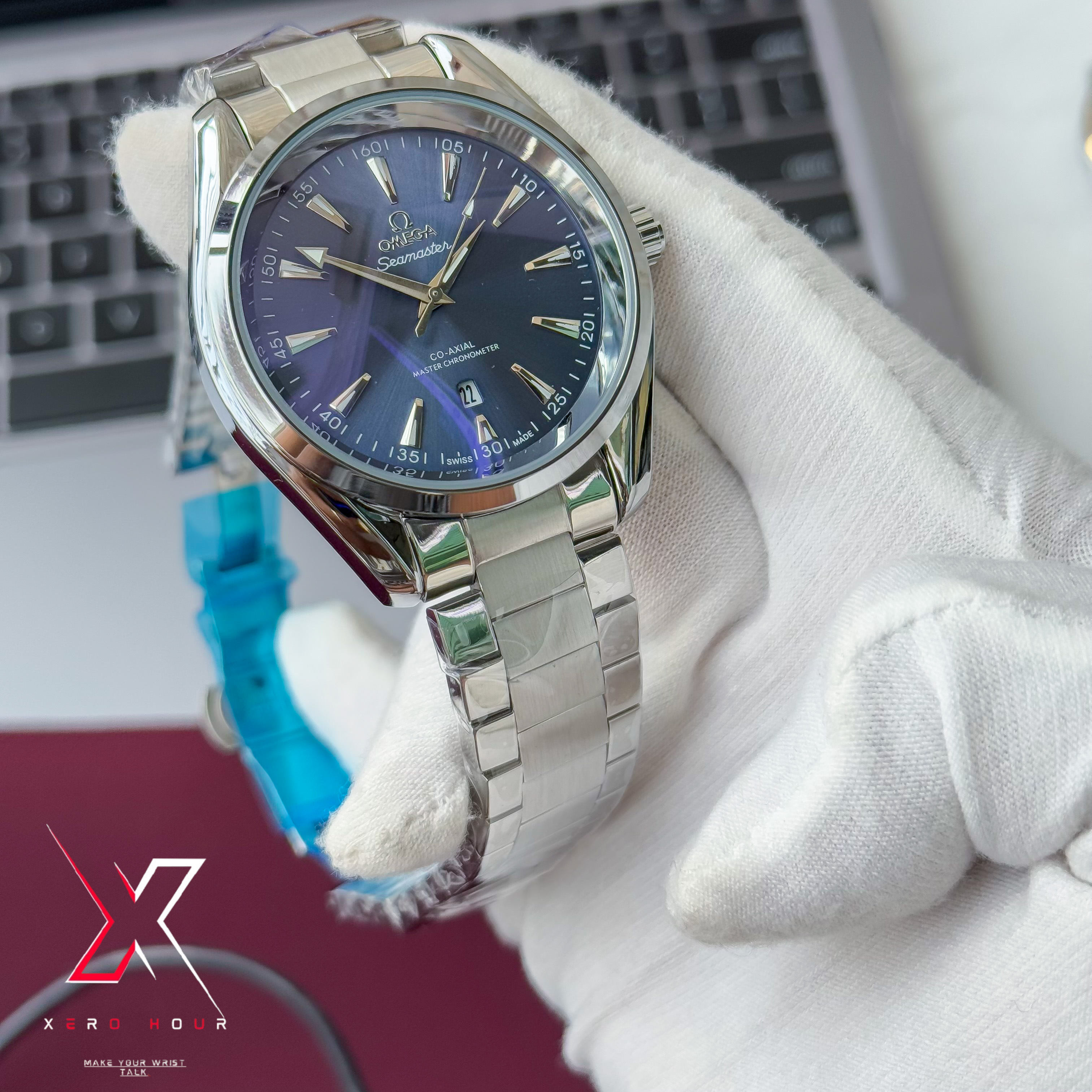 Omega Aqua Terra | Quartz Movement | Blue Dial | AA Grade_img_10